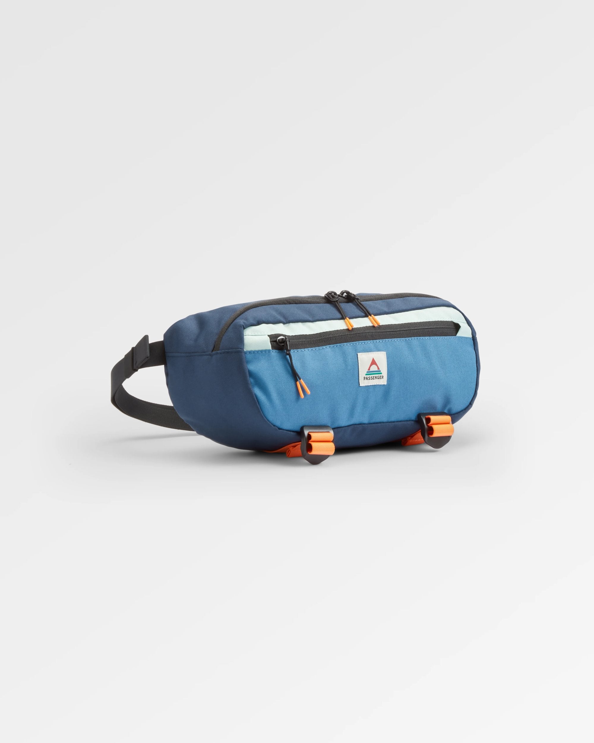 Boondocker Recycled Hip Pack - Rich Navy/Surf Spray/Moonlight Blue - Flatlay
