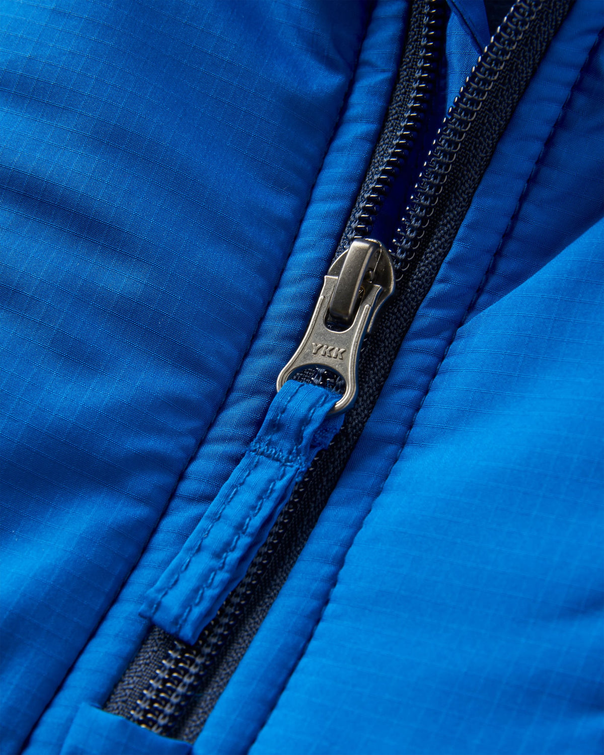 Woodland Hooded 1/2 Zip Recycled Polar Fleece - Rich Navy/Grey Marl - Flatlay