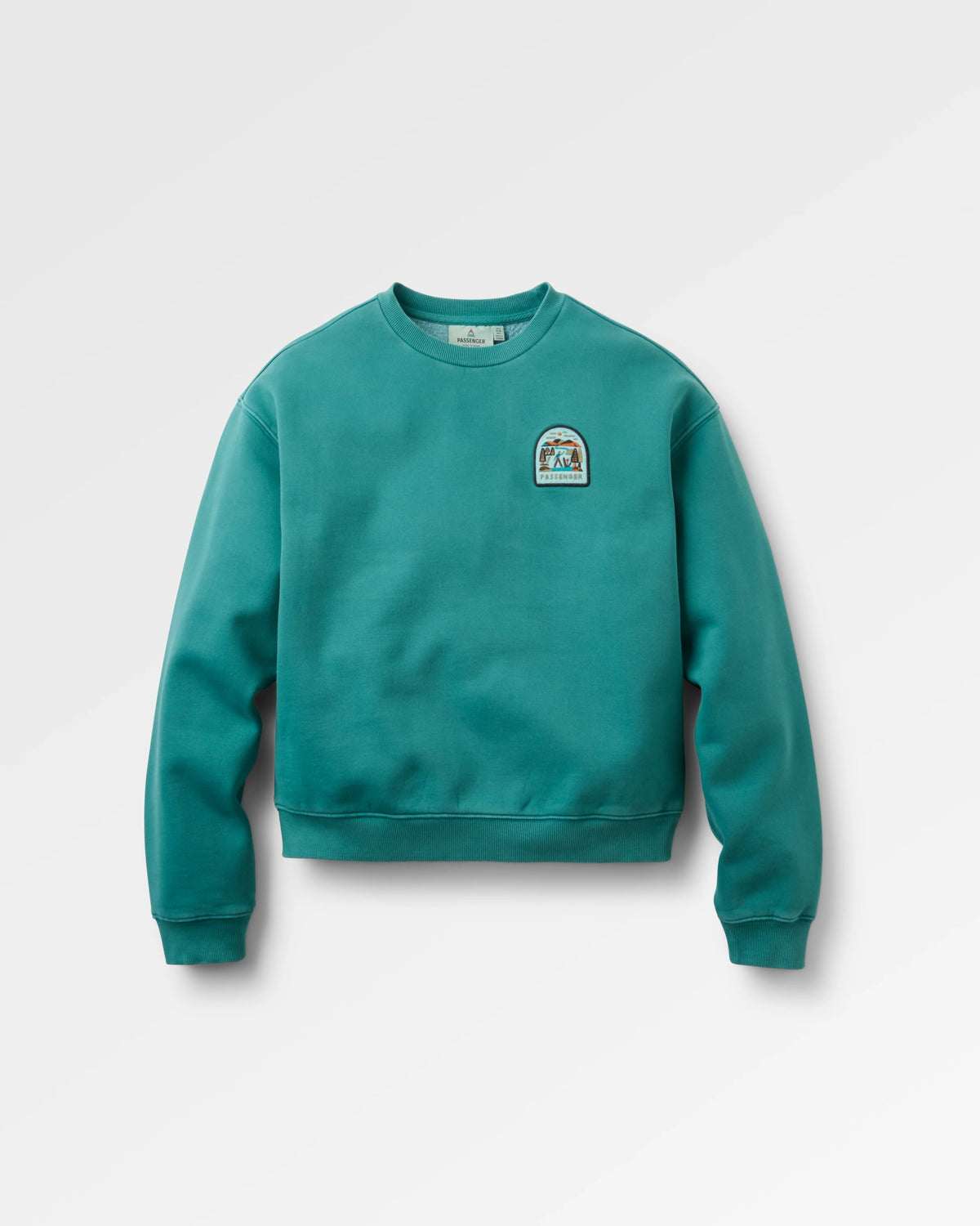 Downtime Heavyweight Sweatshirt - Pacific Green - Flatlay