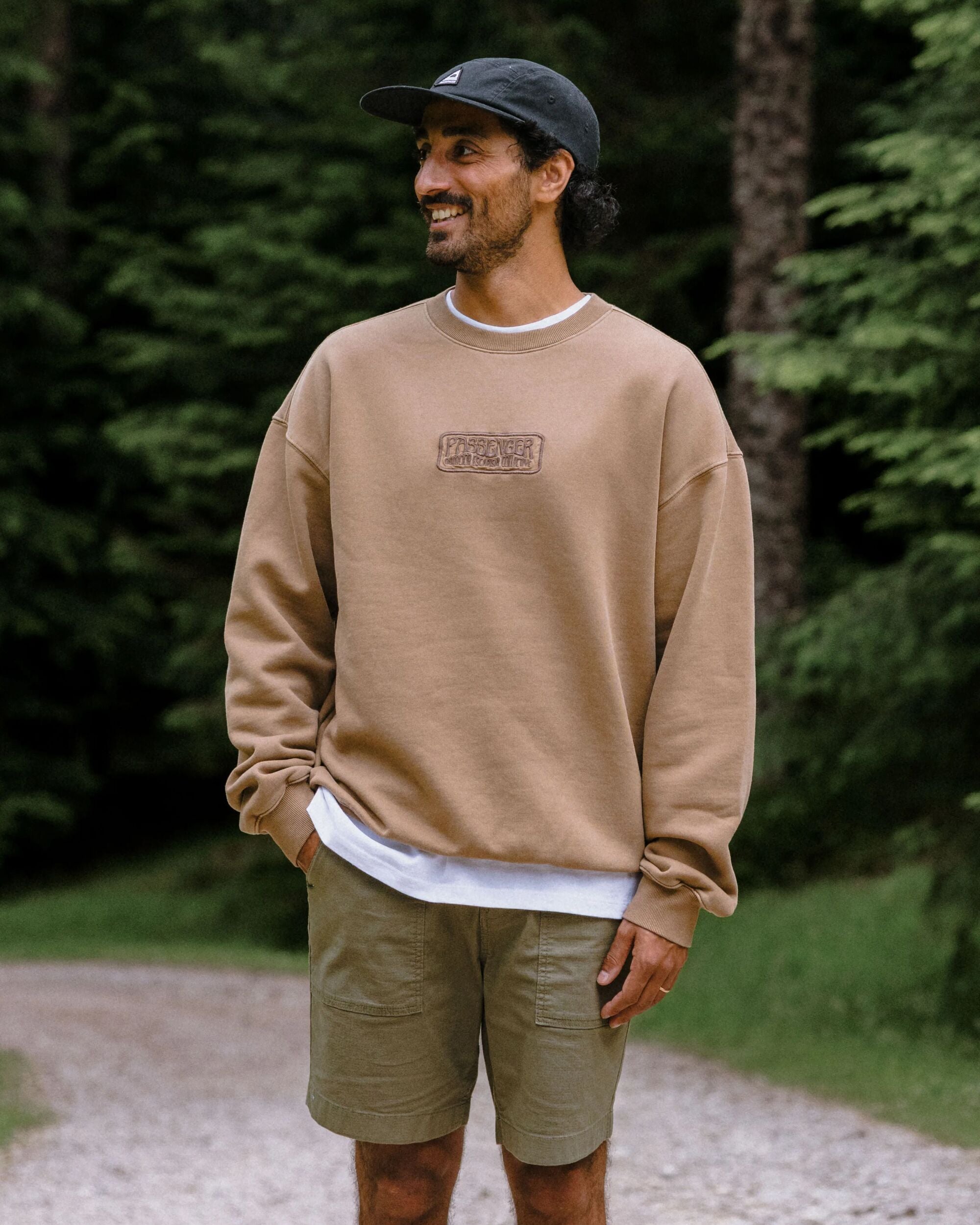 Boundless Relaxed Fit Sweatshirt - Caramel Brown - Lifestyle