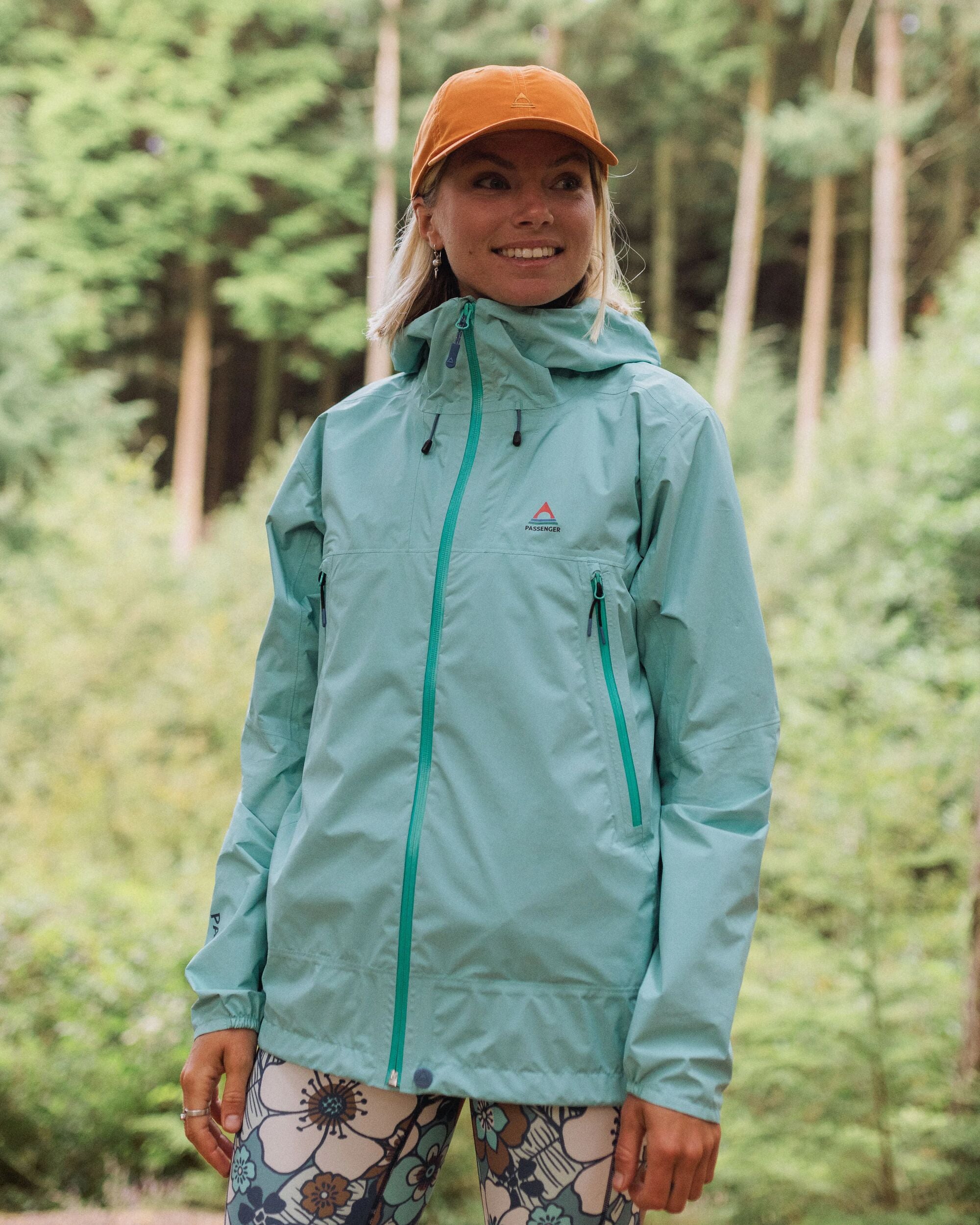 Trailscape Light Women's Recycled Waterproof Jacket - Aqua - Lifestyle