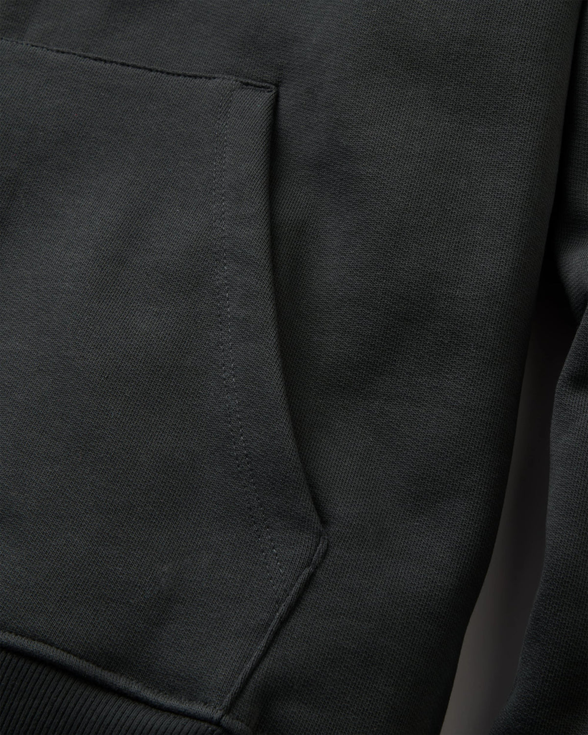Slow Escape Recycled Cotton Hoodie - Black - Flatlay