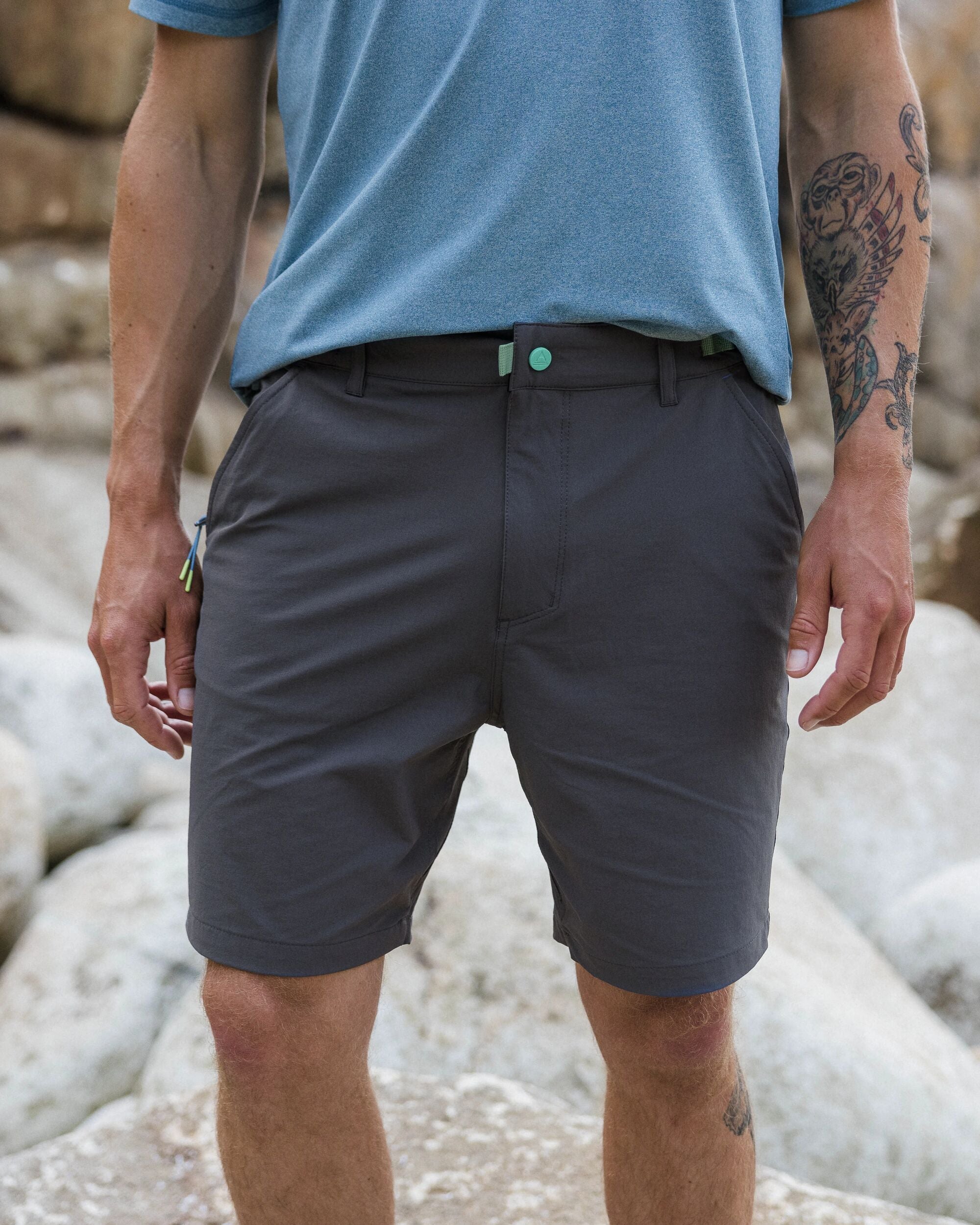 365 Trail Short - Charcoal - Lifestyle
