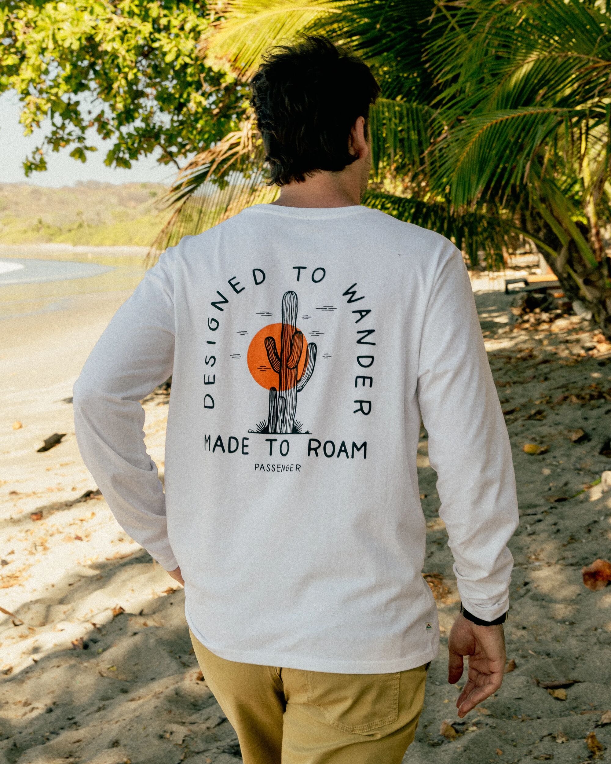 Explore LS T-Shirt - White - Lifestyle