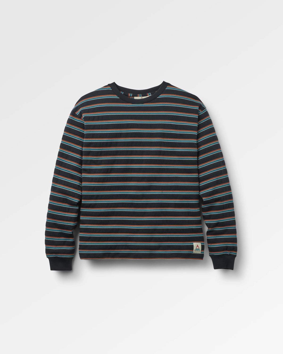 Retro Stripe LS T-Shirt - Black - Flatlay