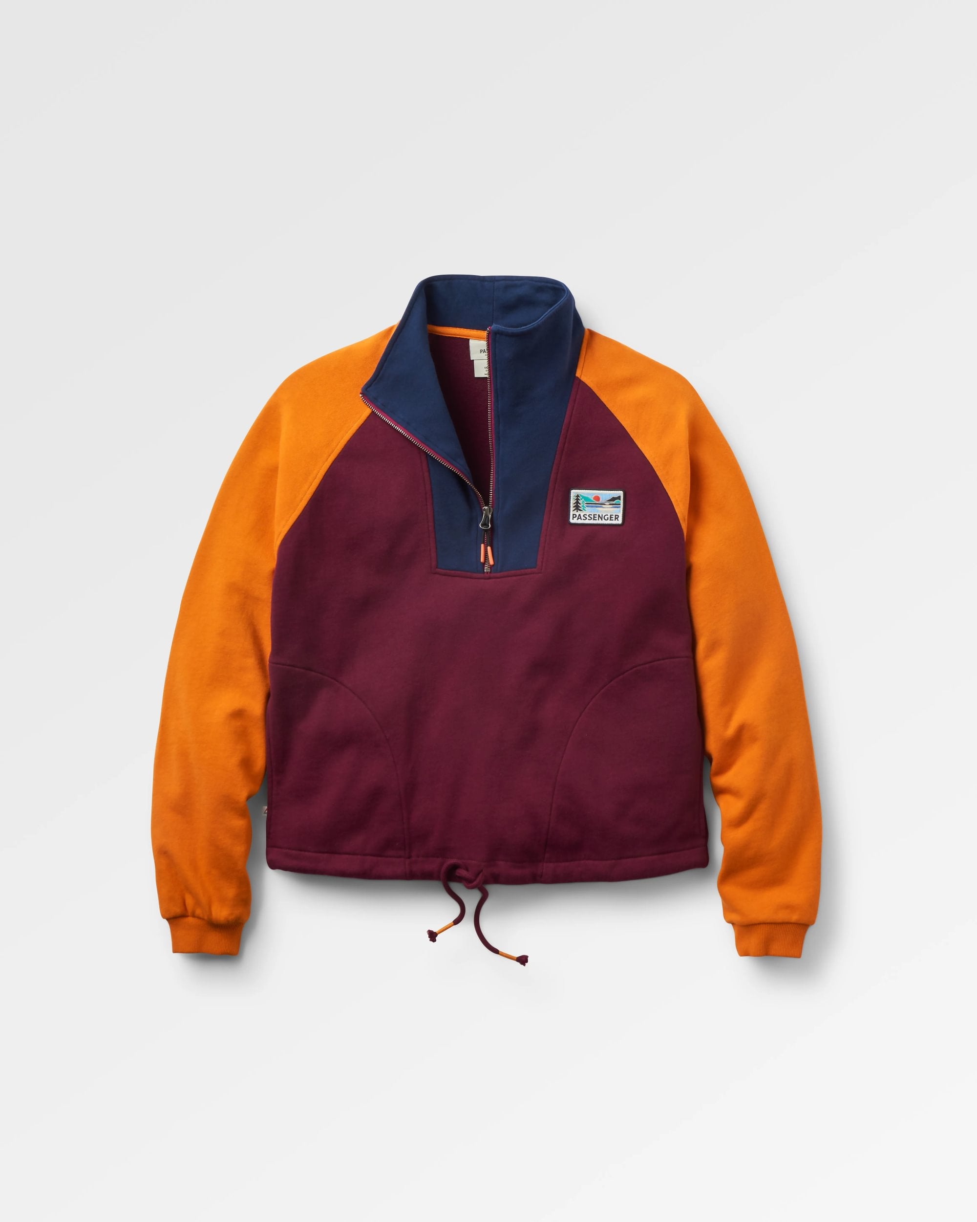 Jazz Womens Smock Sweatshirt - Fig - Flatlay