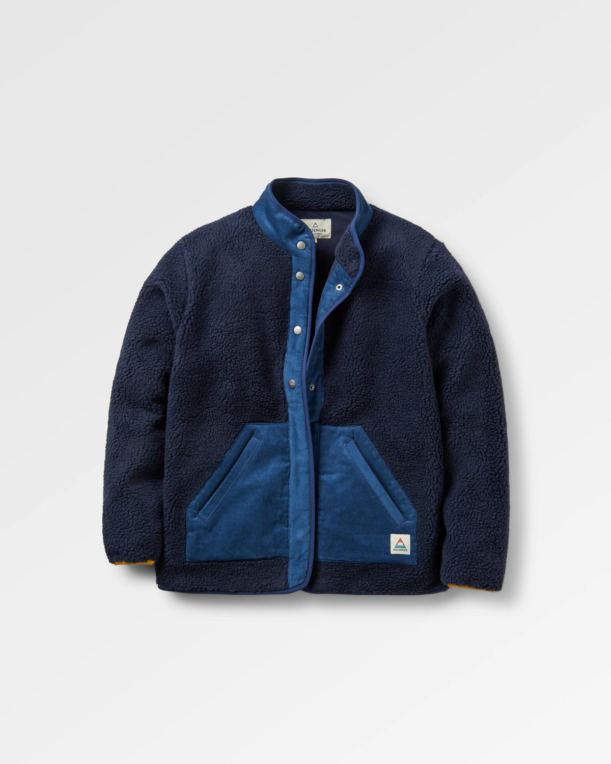 Clover Sherpa Fleece - Deep Navy - Flatlay