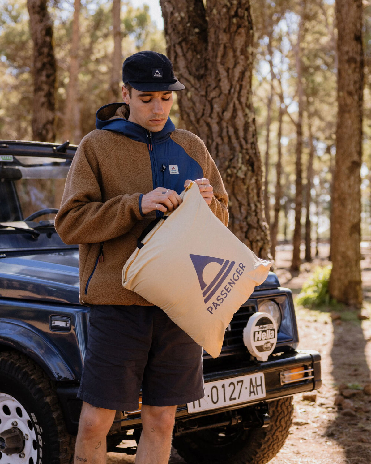 Cabin Sherpa Blanket - Sun Patch Desert - Lifestyle