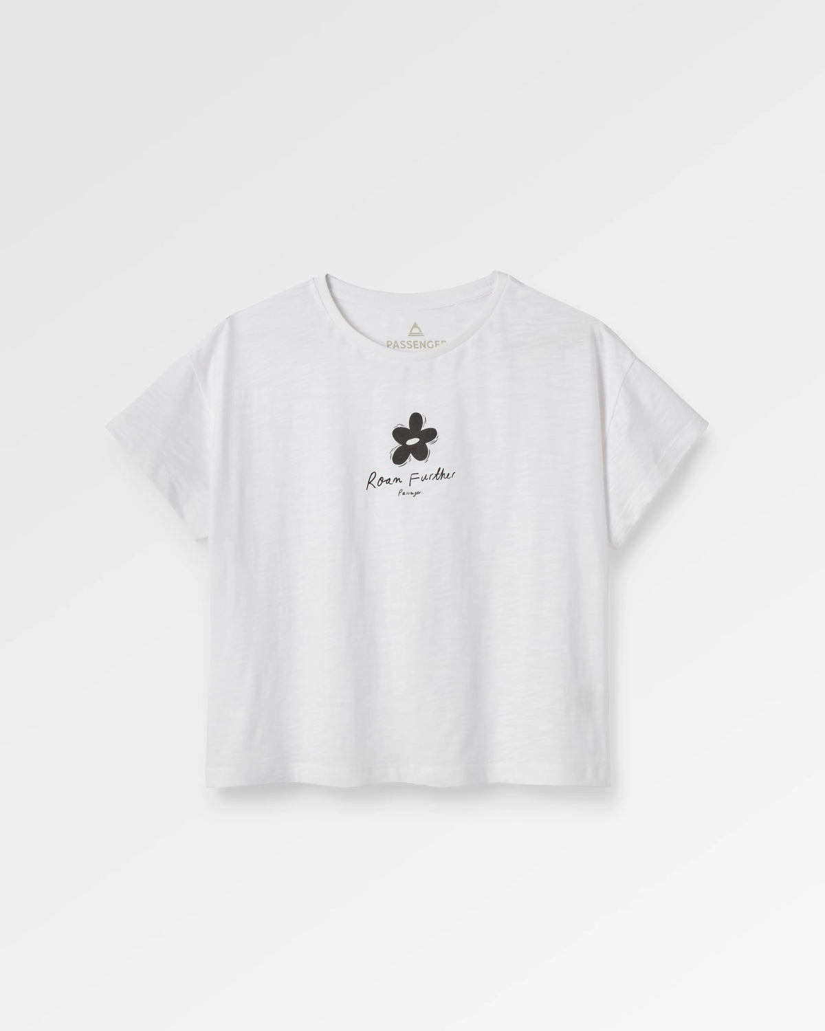 Roam Further T-Shirt - White - Flatlay