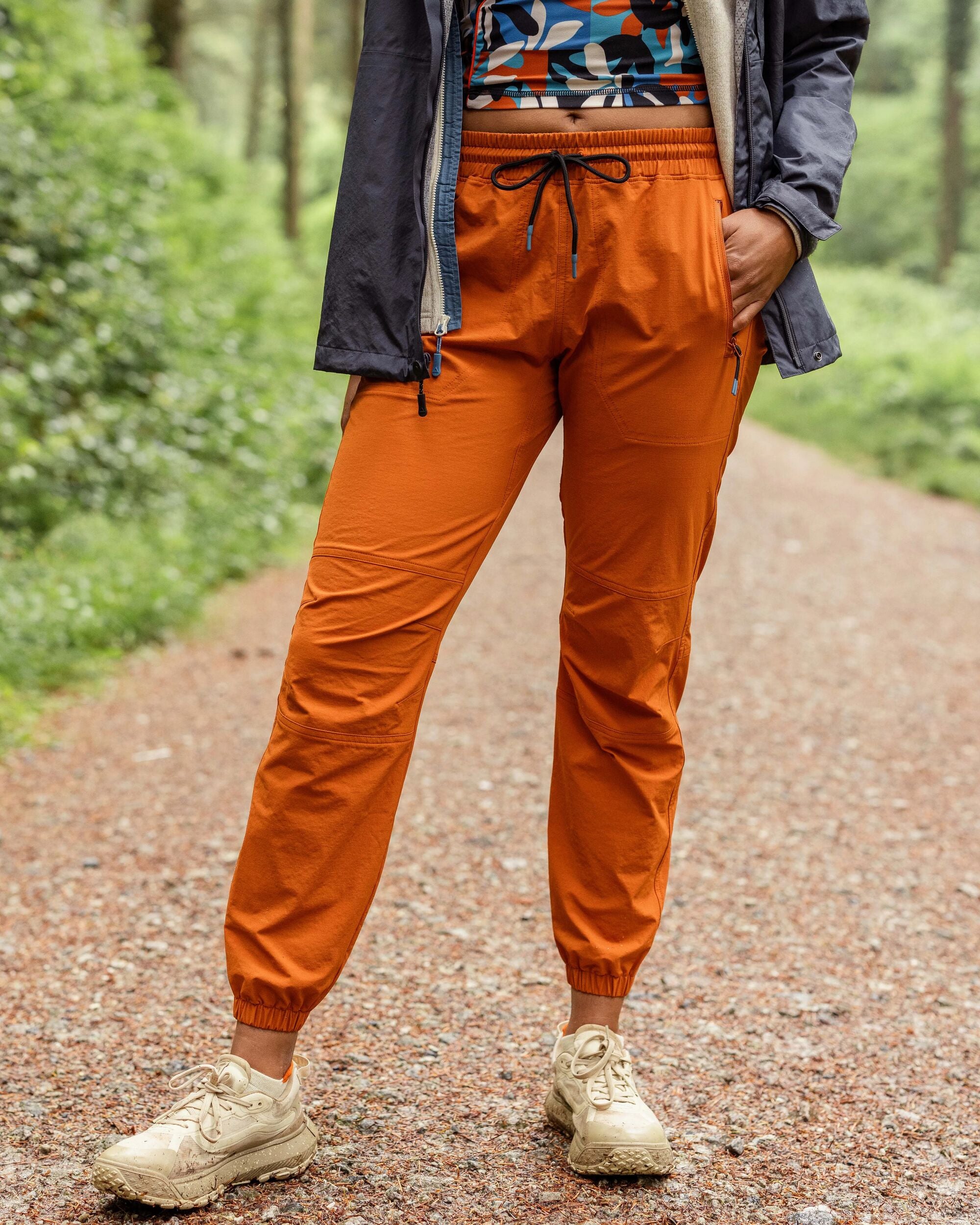 Sandstone Recycled Active Trail Jogger - Sunset Orange - Lifestyle