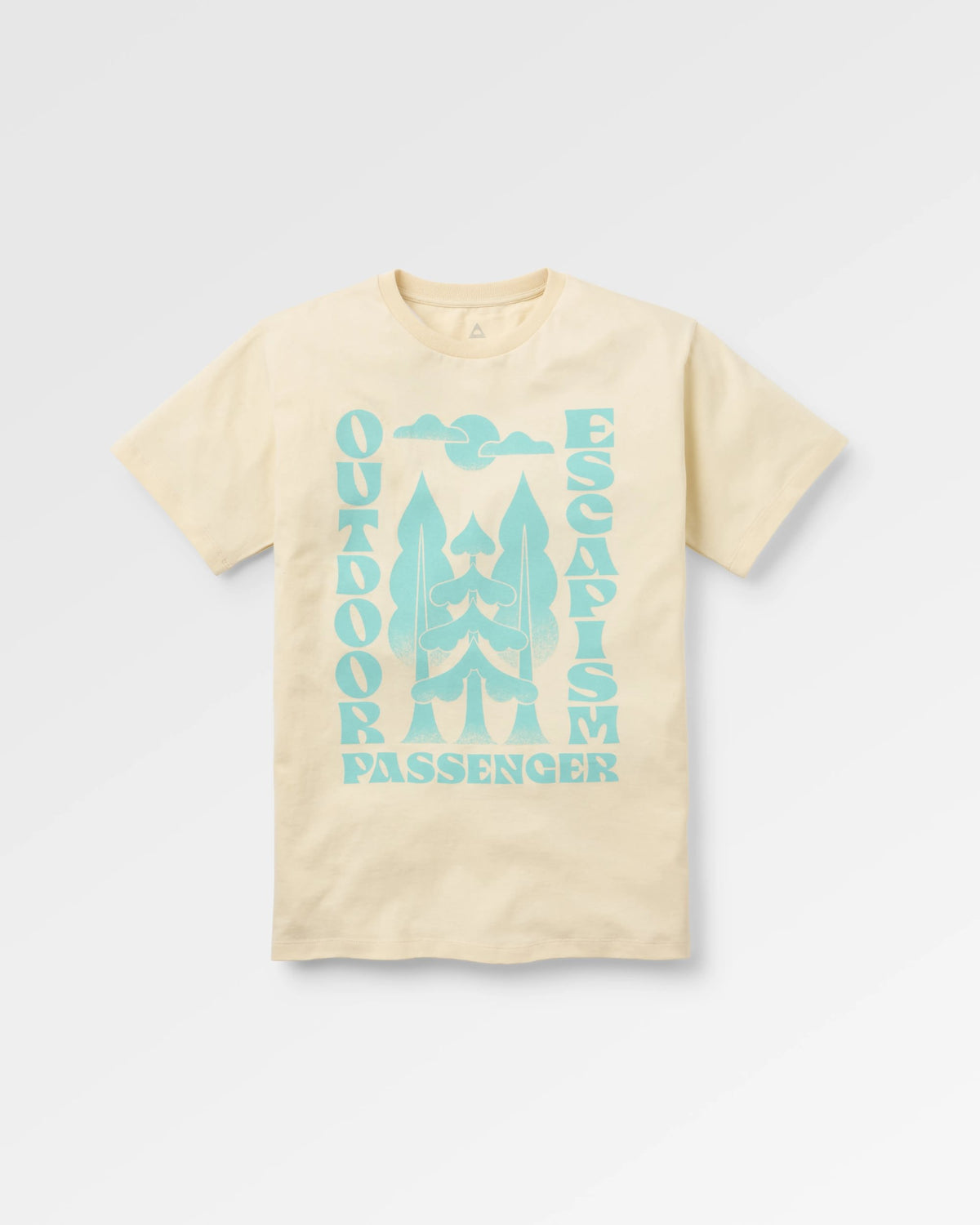 Tall Pines Women's Recycled Cotton T-shirt - Birch - Flatlay