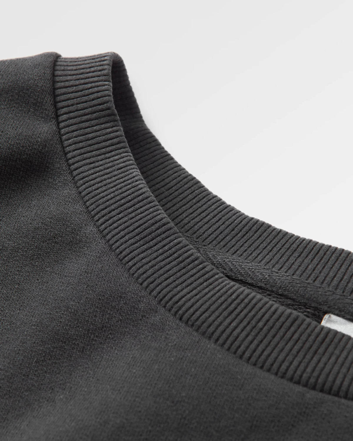 Heritage Recycled Cotton Oversized Sweatshirt - Black - Flatlay