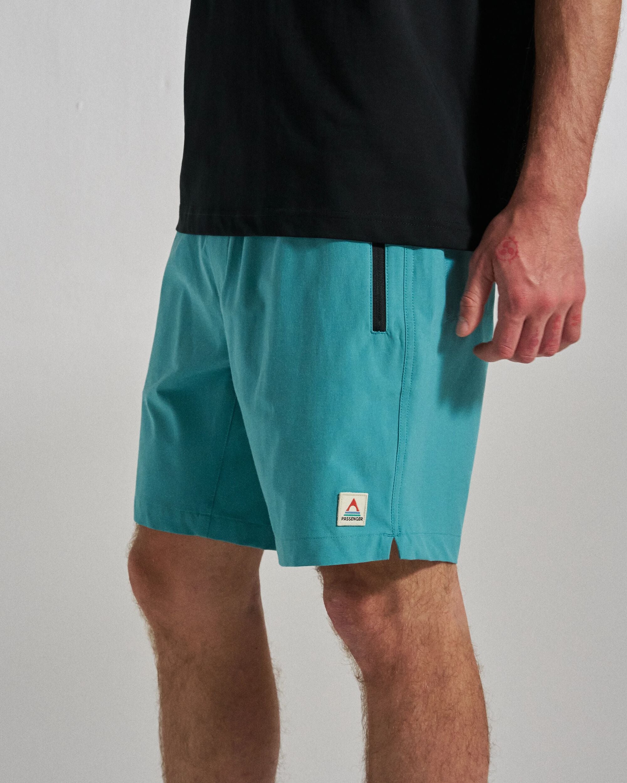 Traveller All Purpose Short - Ocean Teal - Studio Model