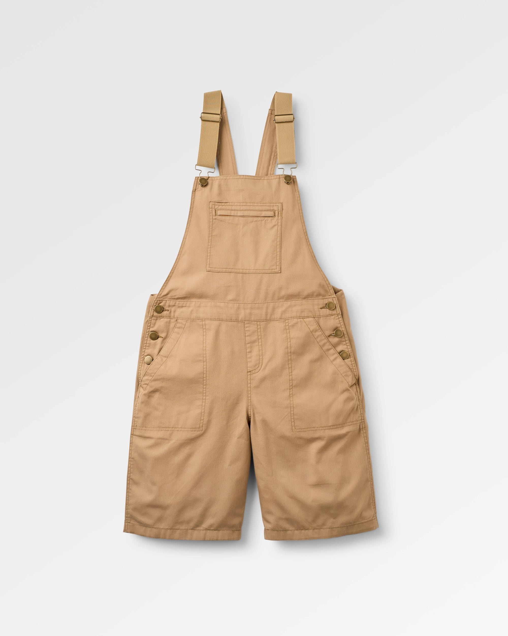 Shuffle Light Cotton Short Dungarees - Elmwood