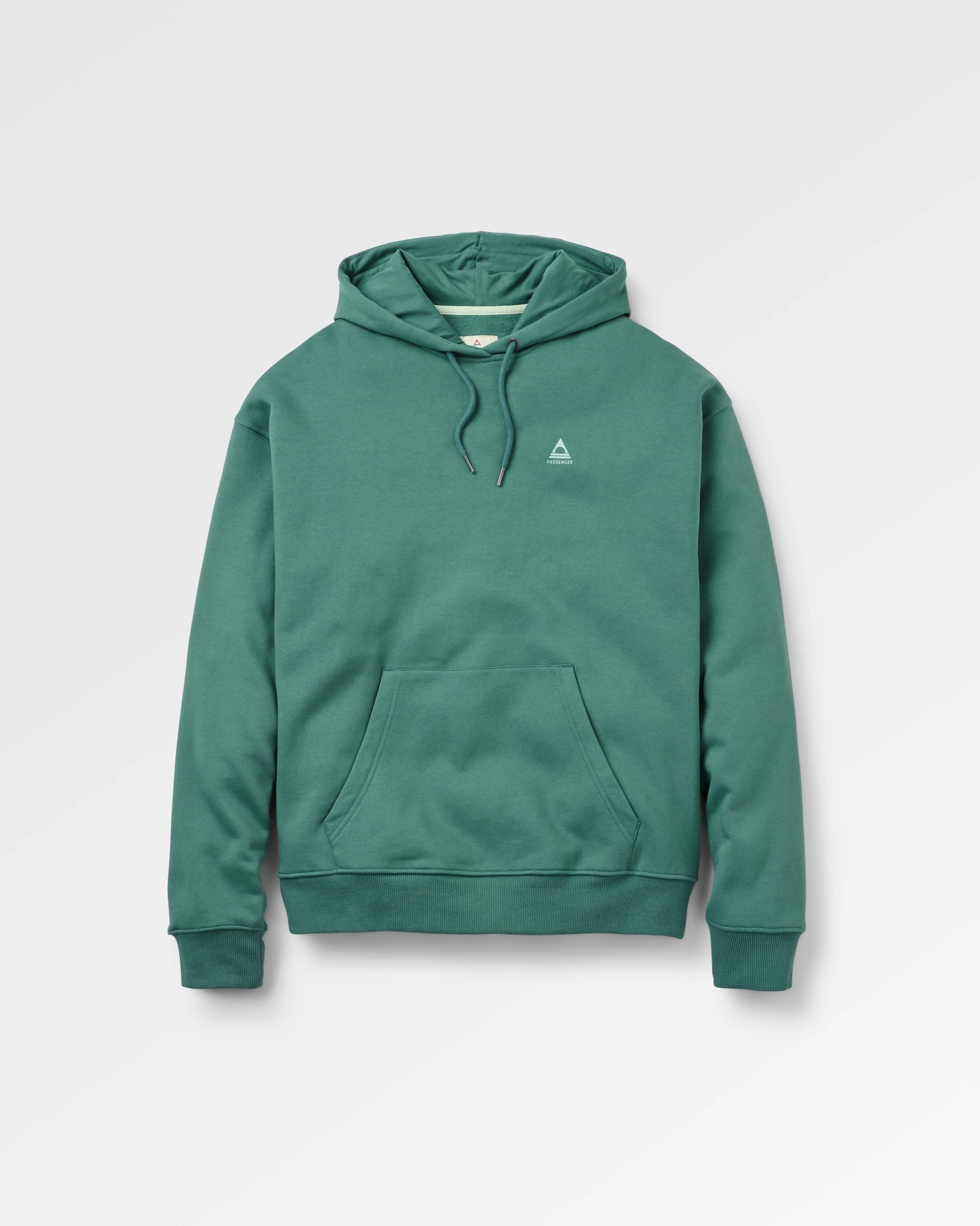 Snapshot Organic Cotton Relaxed Fit Hoodie - Deep Ocean - Flatlay