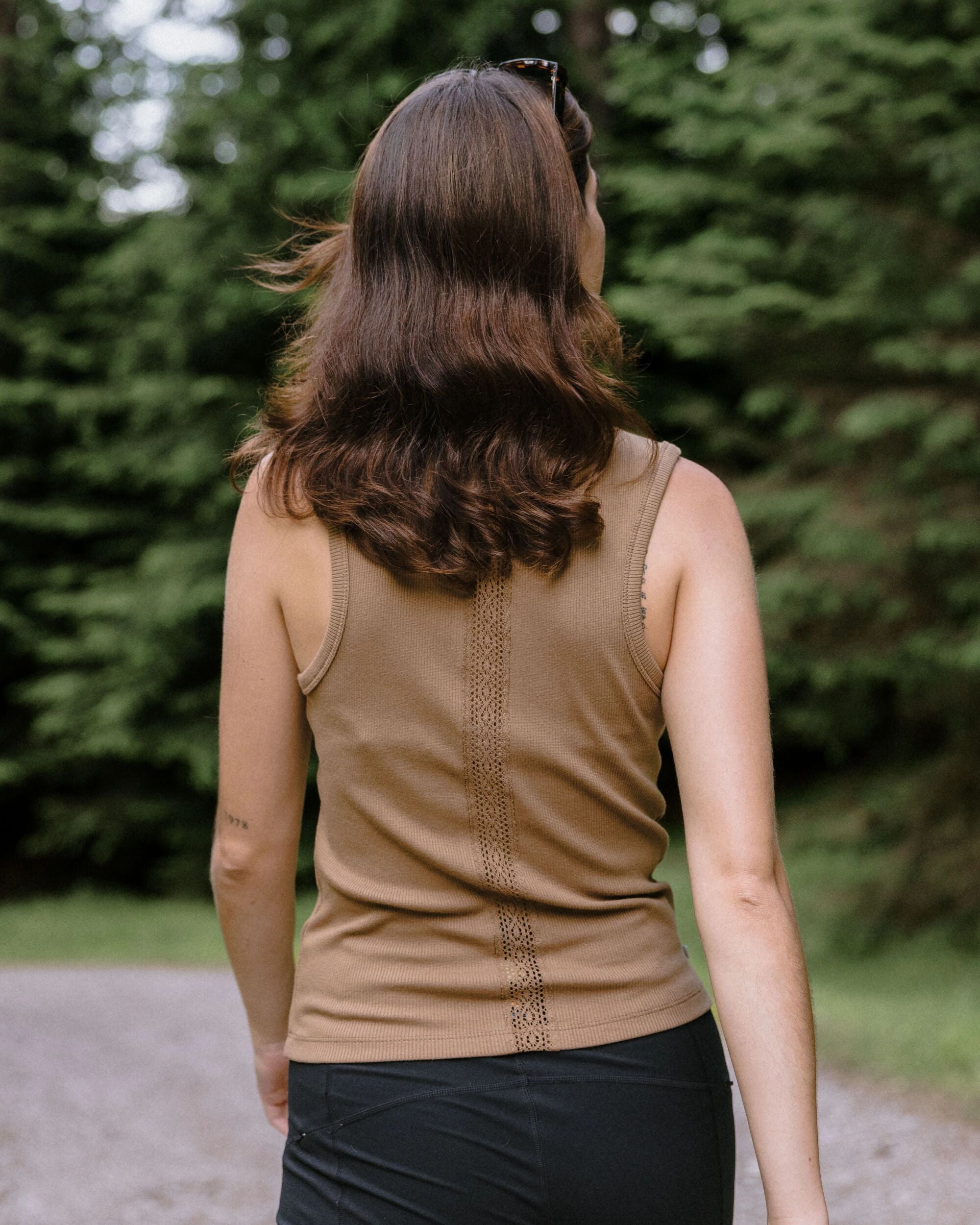 Atmos Ribbed Tank Vest - Caramel Brown - Lifestyle