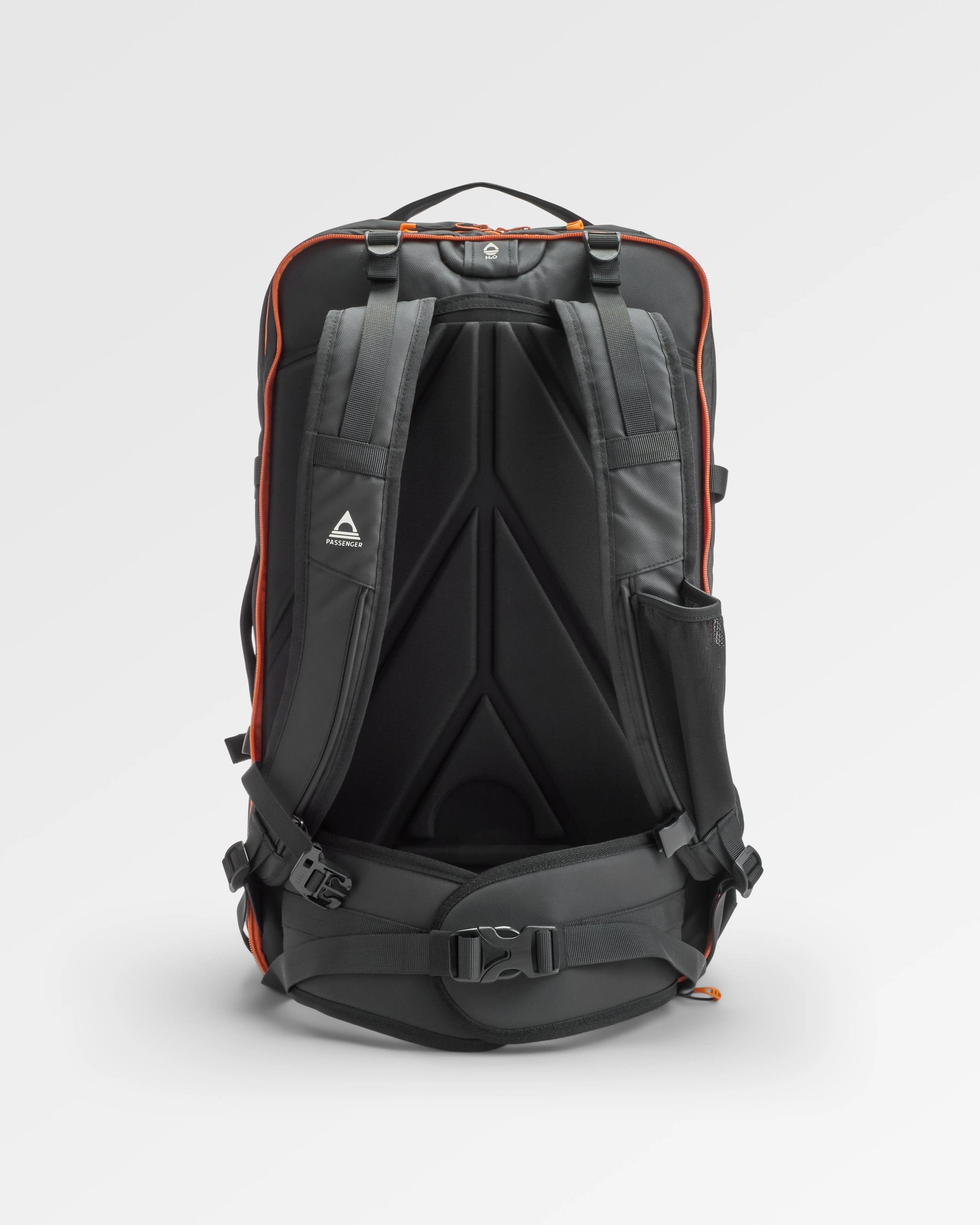 Atlas Recycled Backpack Duffel - Black - Flatlay