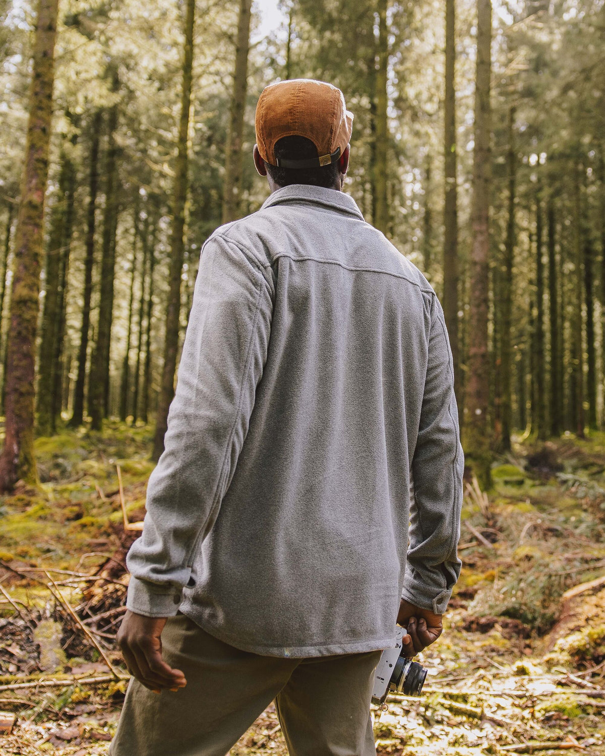 Maple Polar Fleece Shirt - Grey Marl 2 - Lifestyle