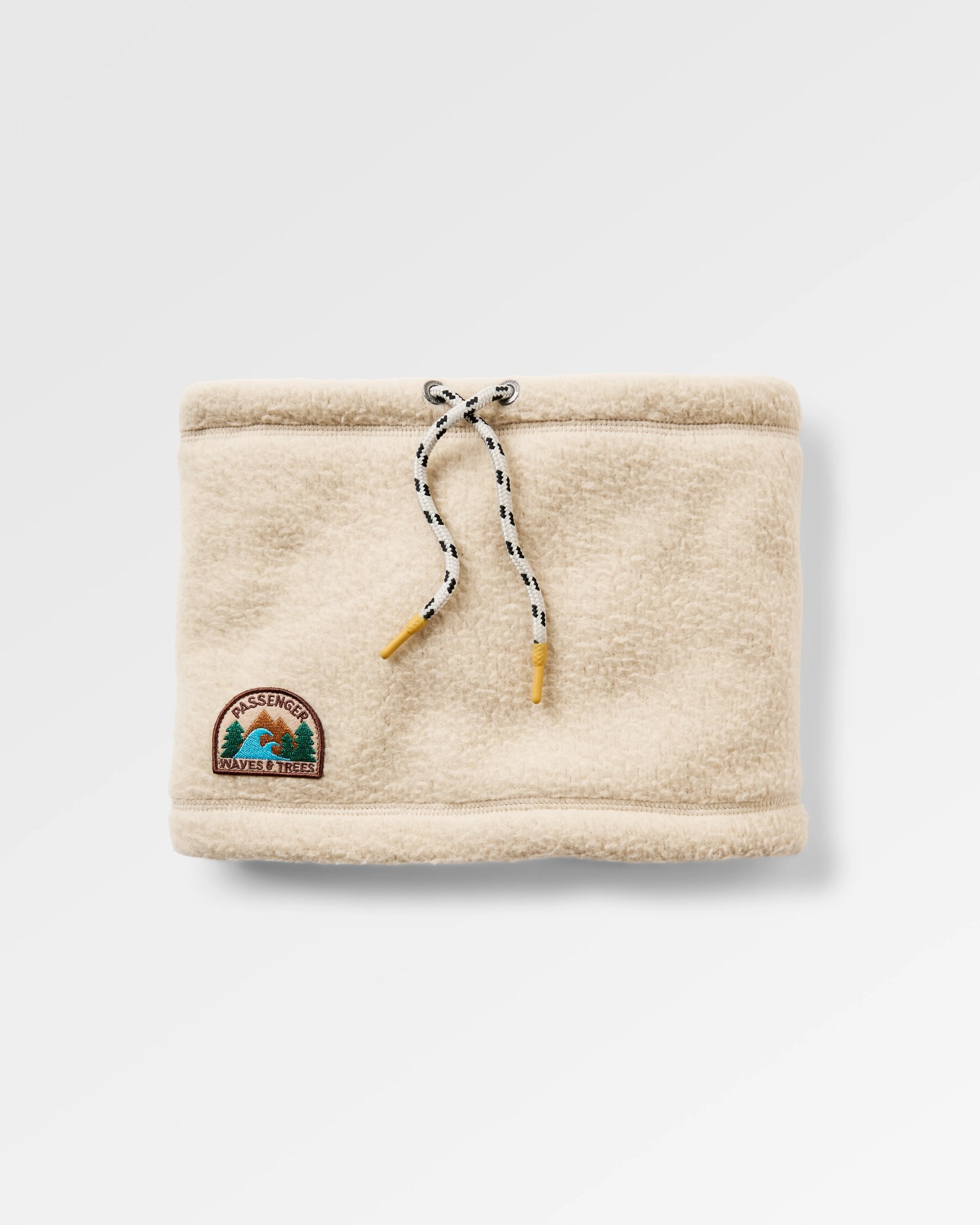 Mulled Sherpa Fleece Snood - Oatmeal - Flatlay