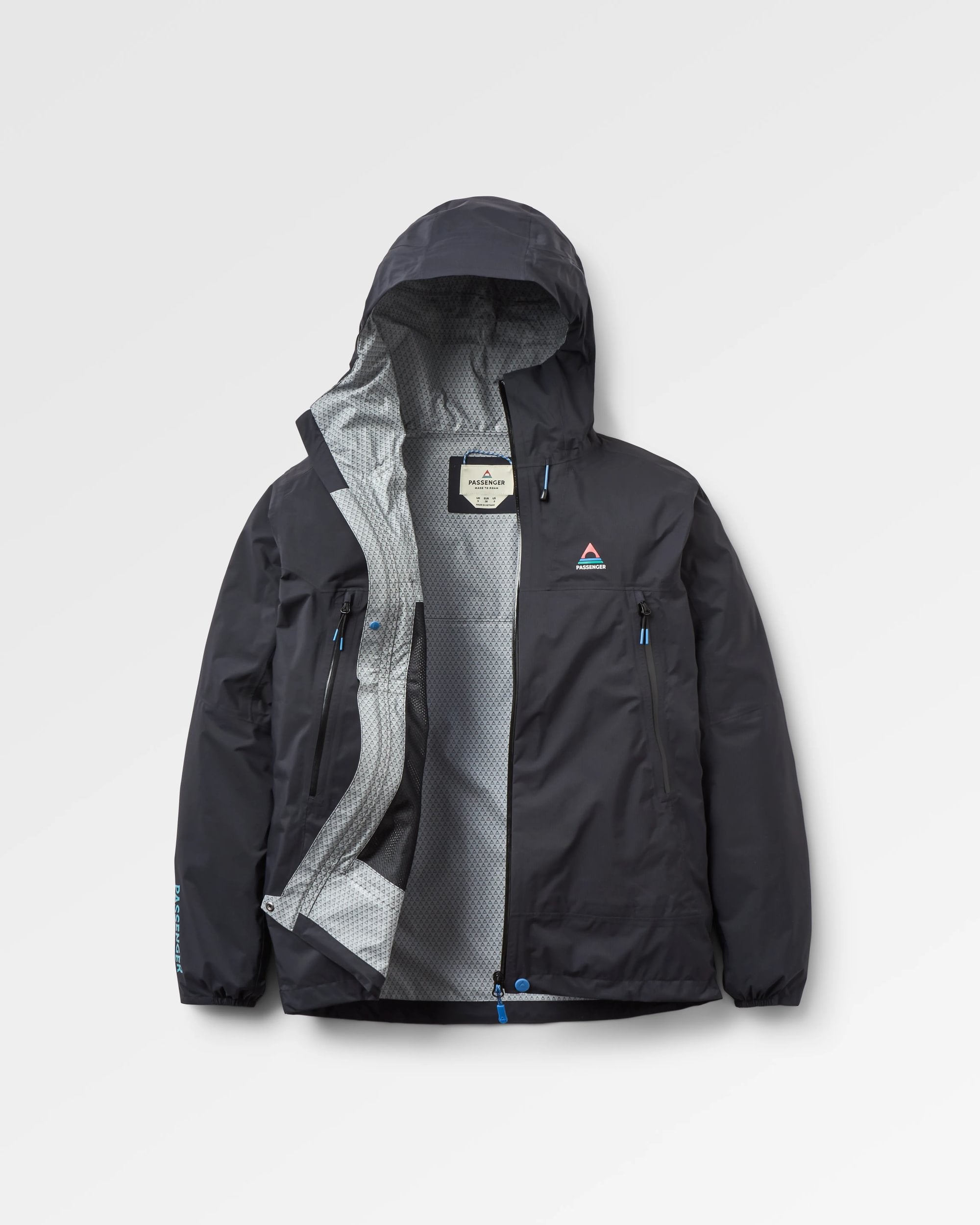 Trailscape Light Women's Waterproof Jacket - Black - Flatlay