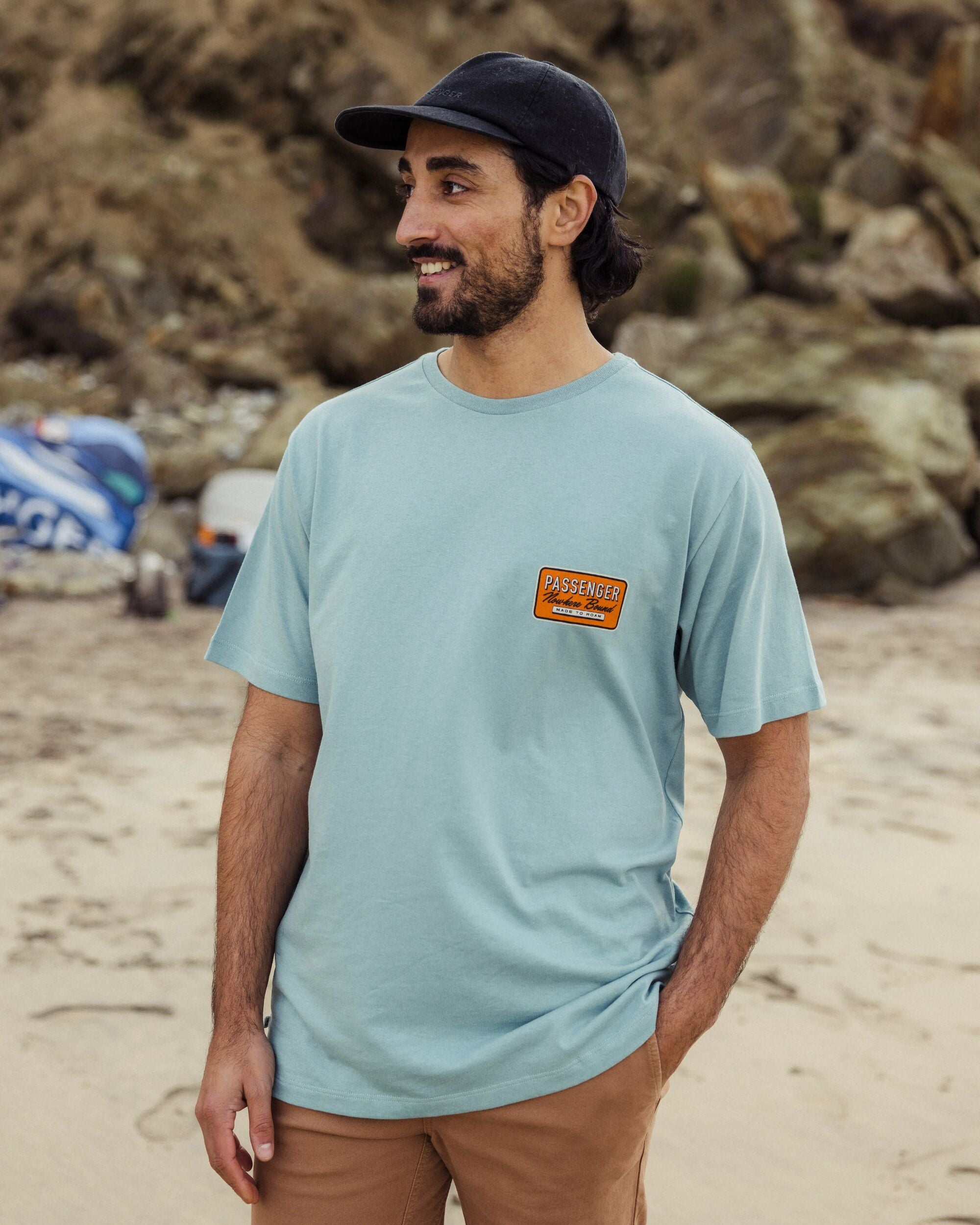 Beechey Recycled Cotton T-Shirt - Arctic - Lifestyle