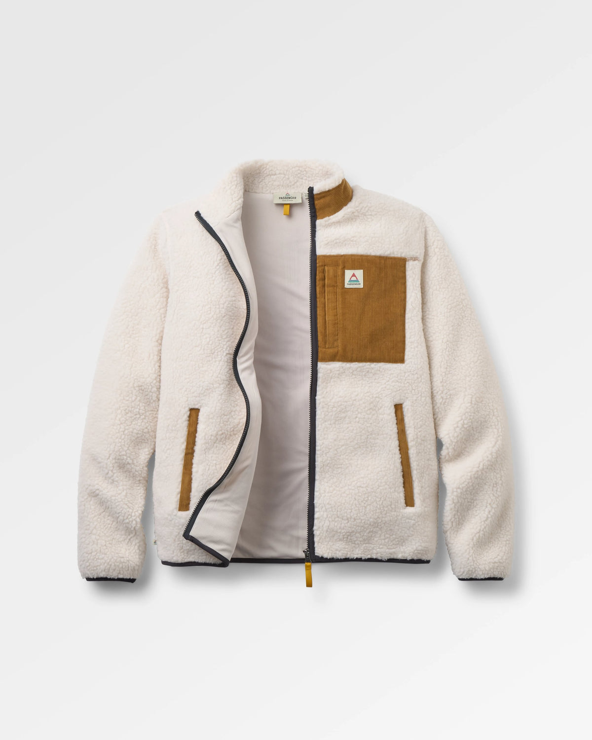Trekker Deep-Pile Sherpa Fleece - Warm Ivory - Flatlay