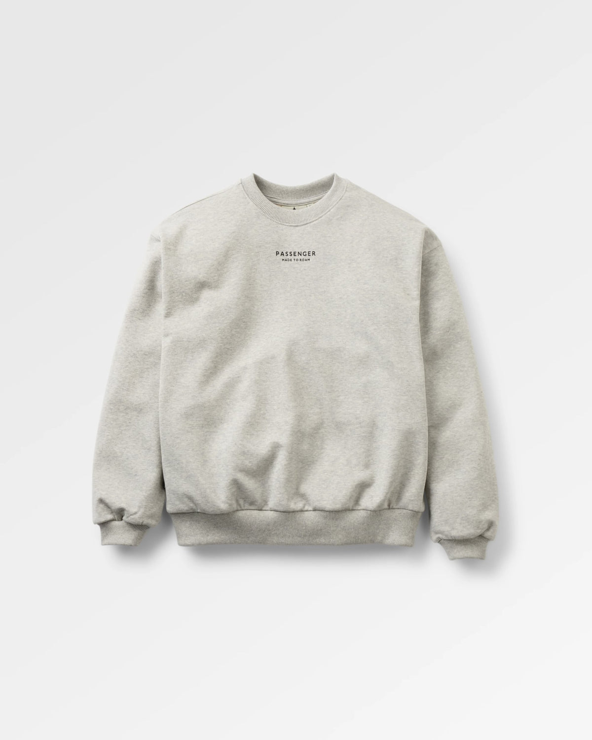 Slower Rhythms Women's Cotton Sweatshirt - Grey Marl - Flatlay