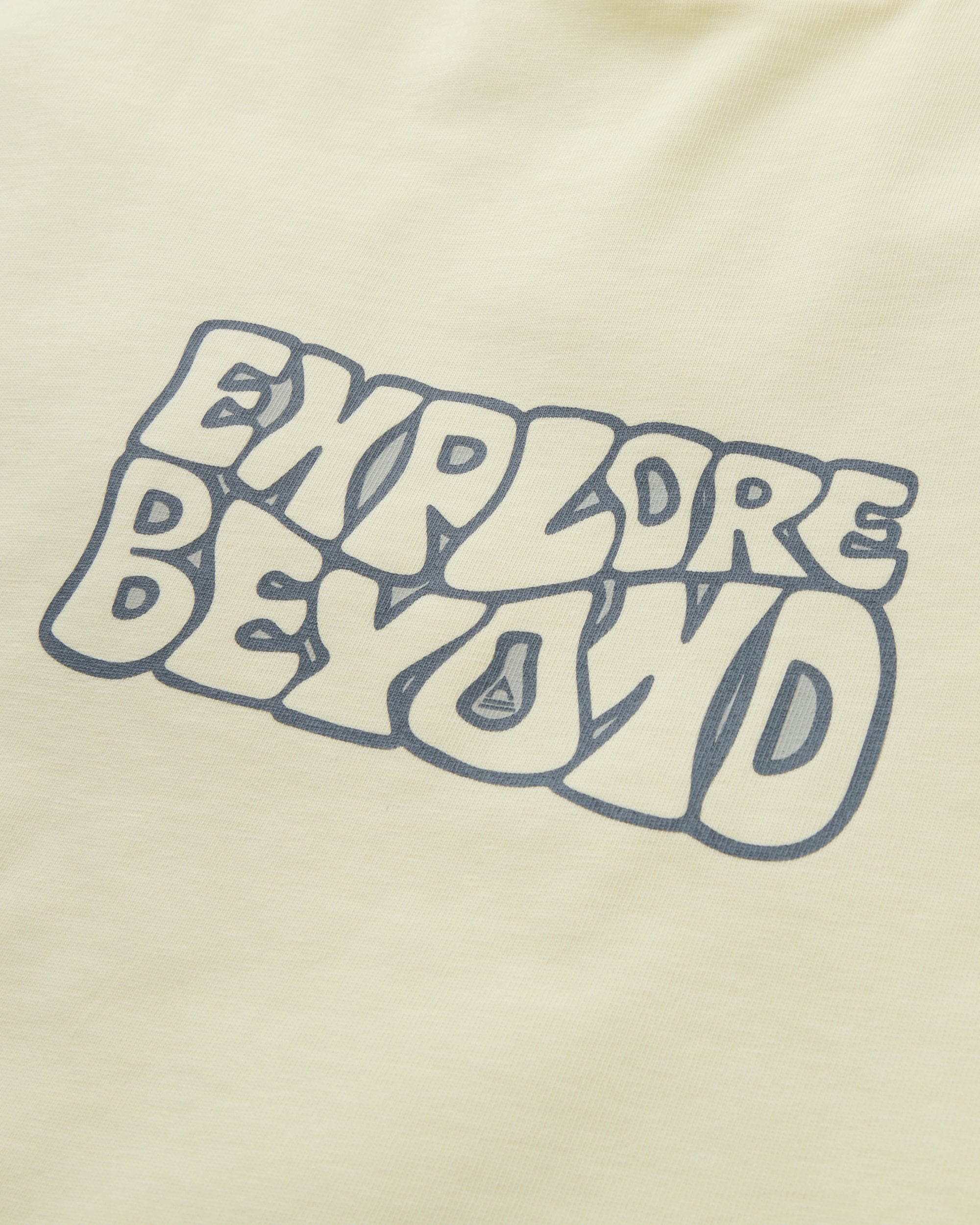 Beyond Relaxed Fit T-Shirt - Pale Yellow - Flatlay