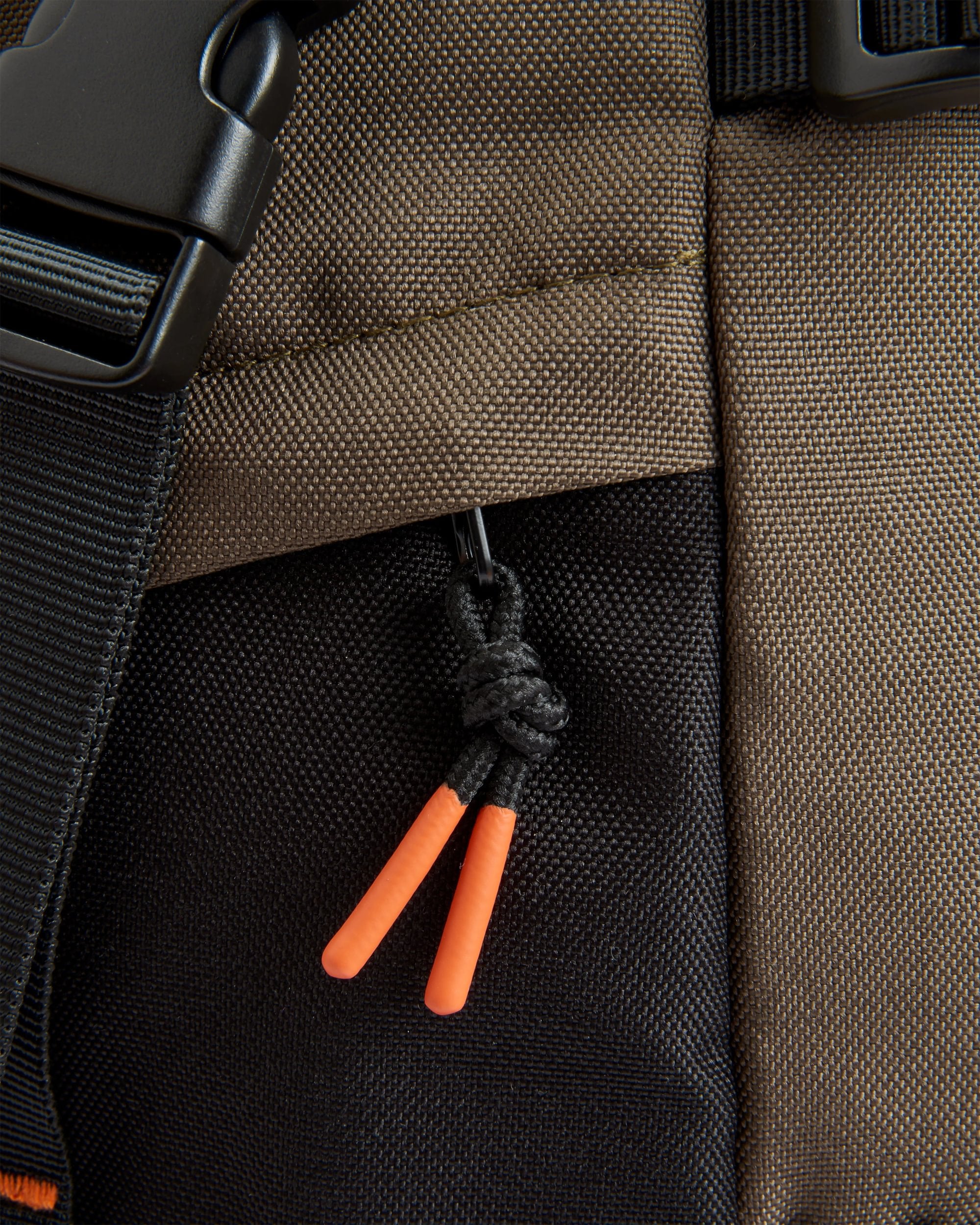 Boondocker Recycled 32L Backpack - True Black/ Khaki - Flatlay