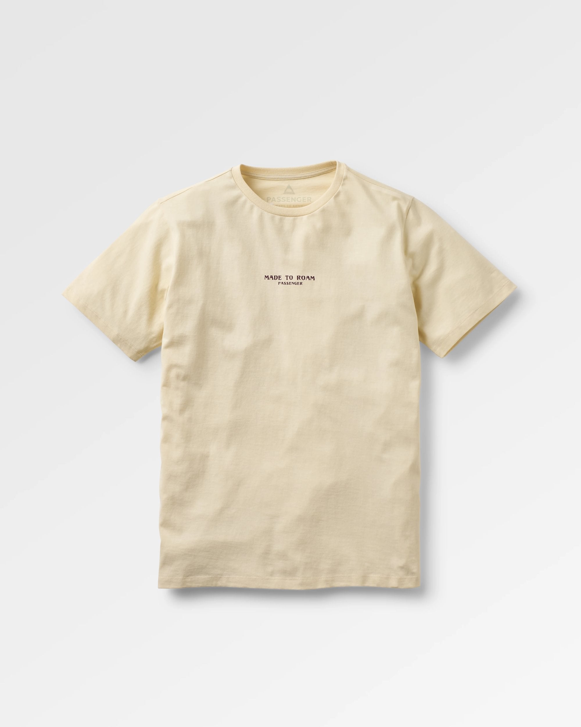 Sundown Recycled Cotton T-Shirt - Birch - Flatlay