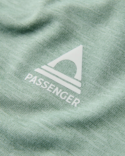 Light Ray Lightweight UPF50 LS T-Shirt - Pistachio Marl - Flatlay