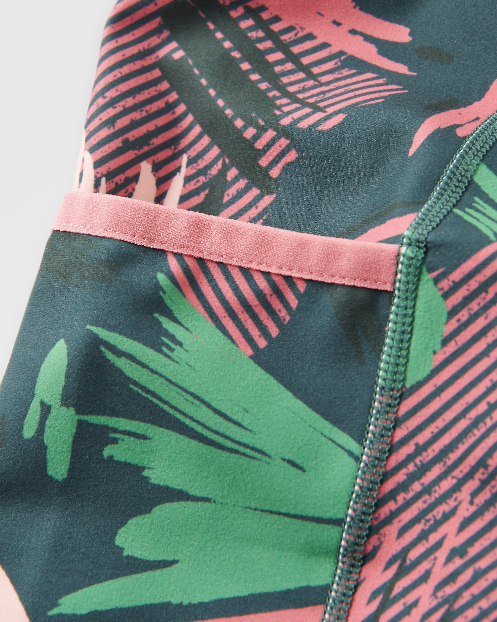 Mantra Recycled Active Legging - Abstract Mountain Fir Tree - Flatlay