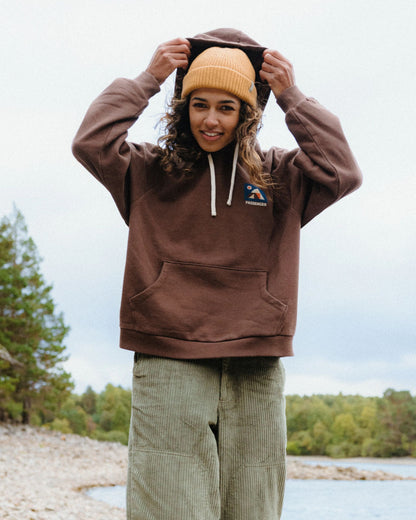 Lost On Purpose Relaxed Fit Hoodie - Chestnut - Lifestyle