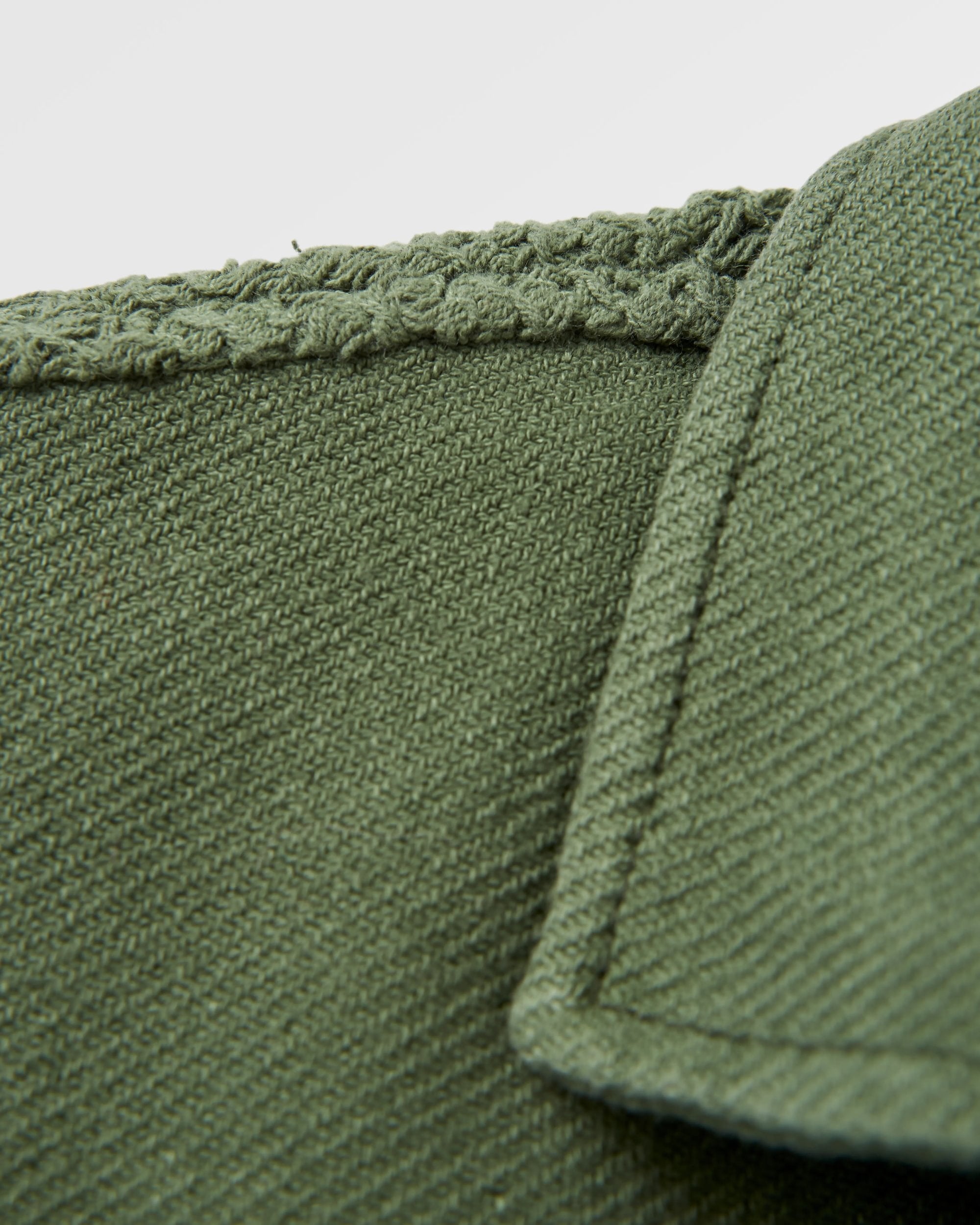 Maya Twill Overshirt - Wild Green - Flatlay