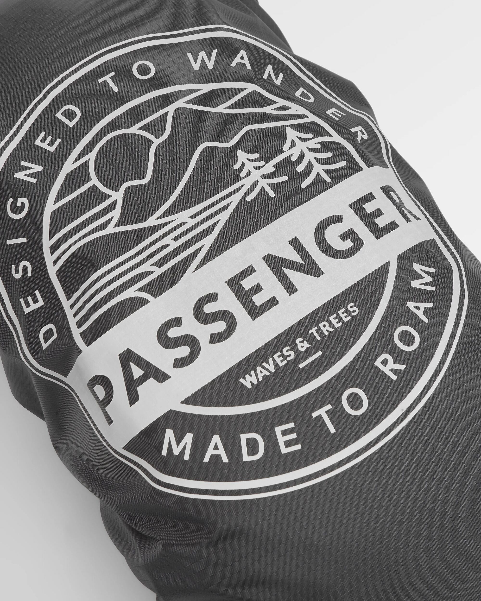 Recycled Waterproof Backpack Cover (18-35L) - Black - Flatlay