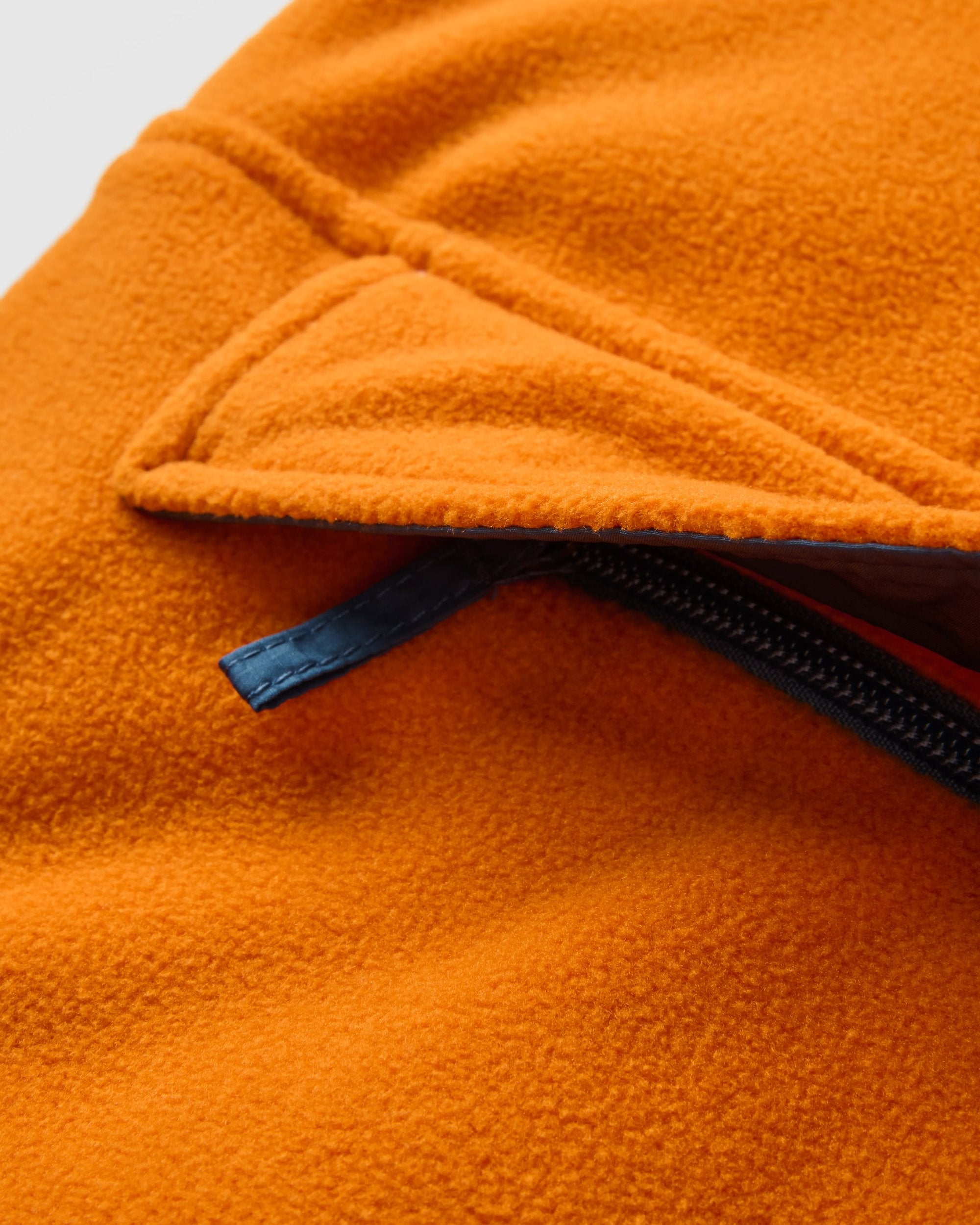 Alexander Recycled Polar Hooded Fleece - Sunrise Orange - Flatlay