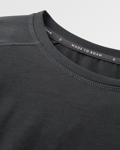 Sedona Recycled Active LS T-Shirt - Black - Flatlay