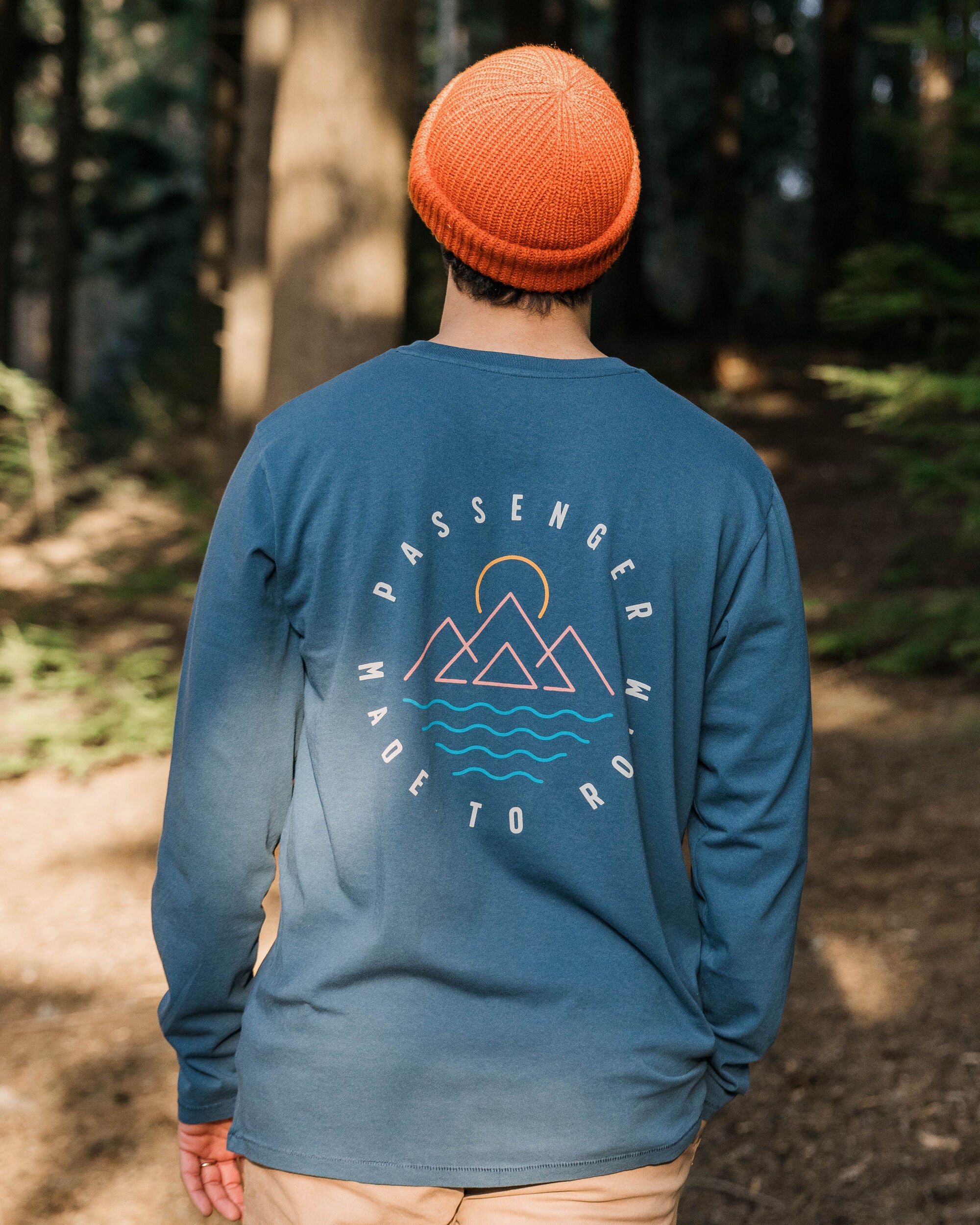 Escapism Recycled LS T-Shirt - Dark Denim - Lifestyle