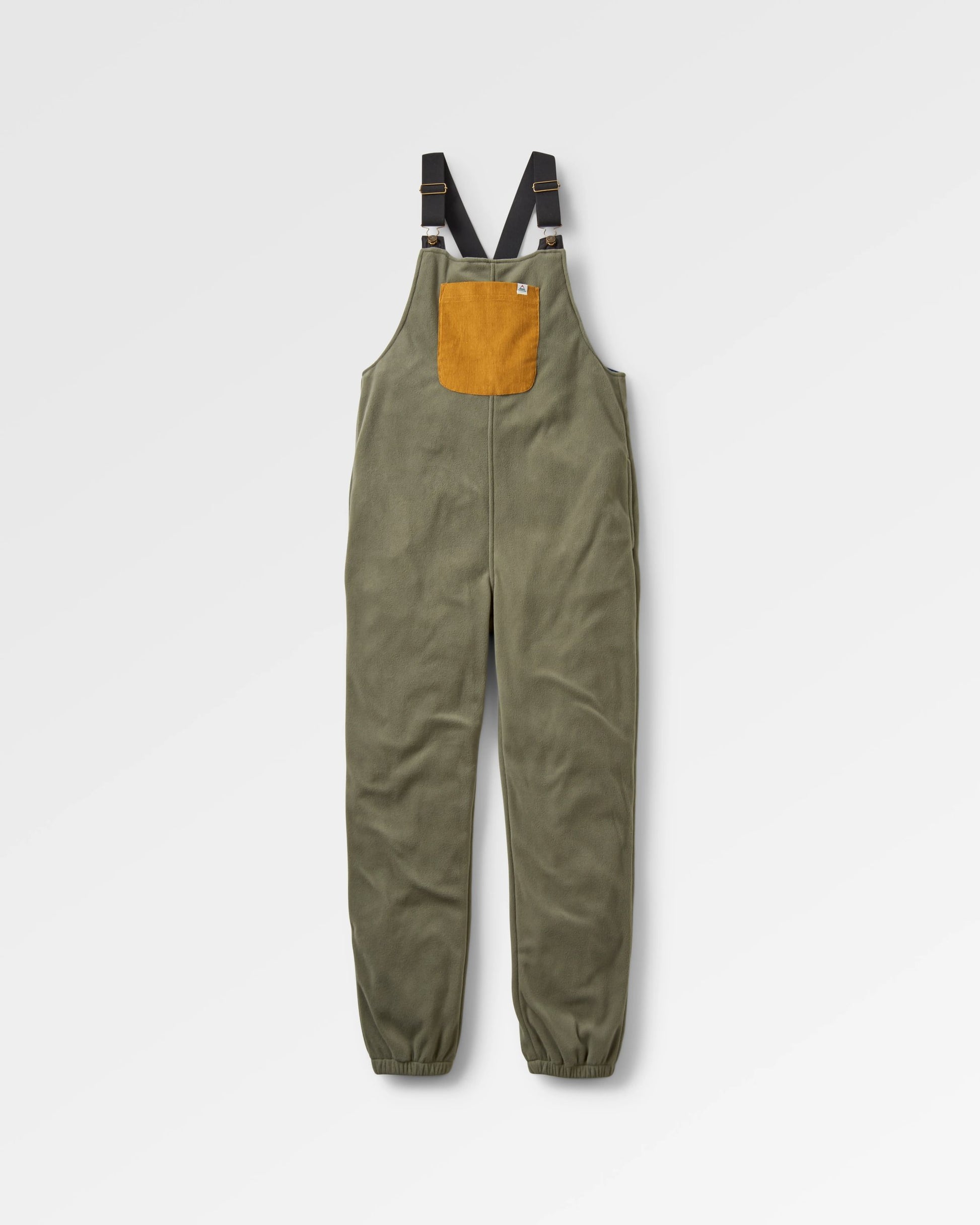 Ace Recycled Polar Fleece Dungarees - Dusty Olive