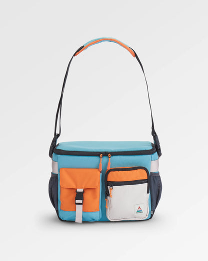 Boondocker Recycled Camera Bag - Arctic/Retro Orange - Flatlay