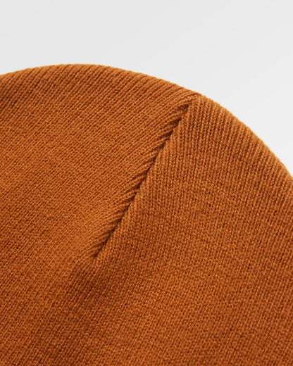 Core Recycled High-Top Beanie - Retro Orange - Flatlay