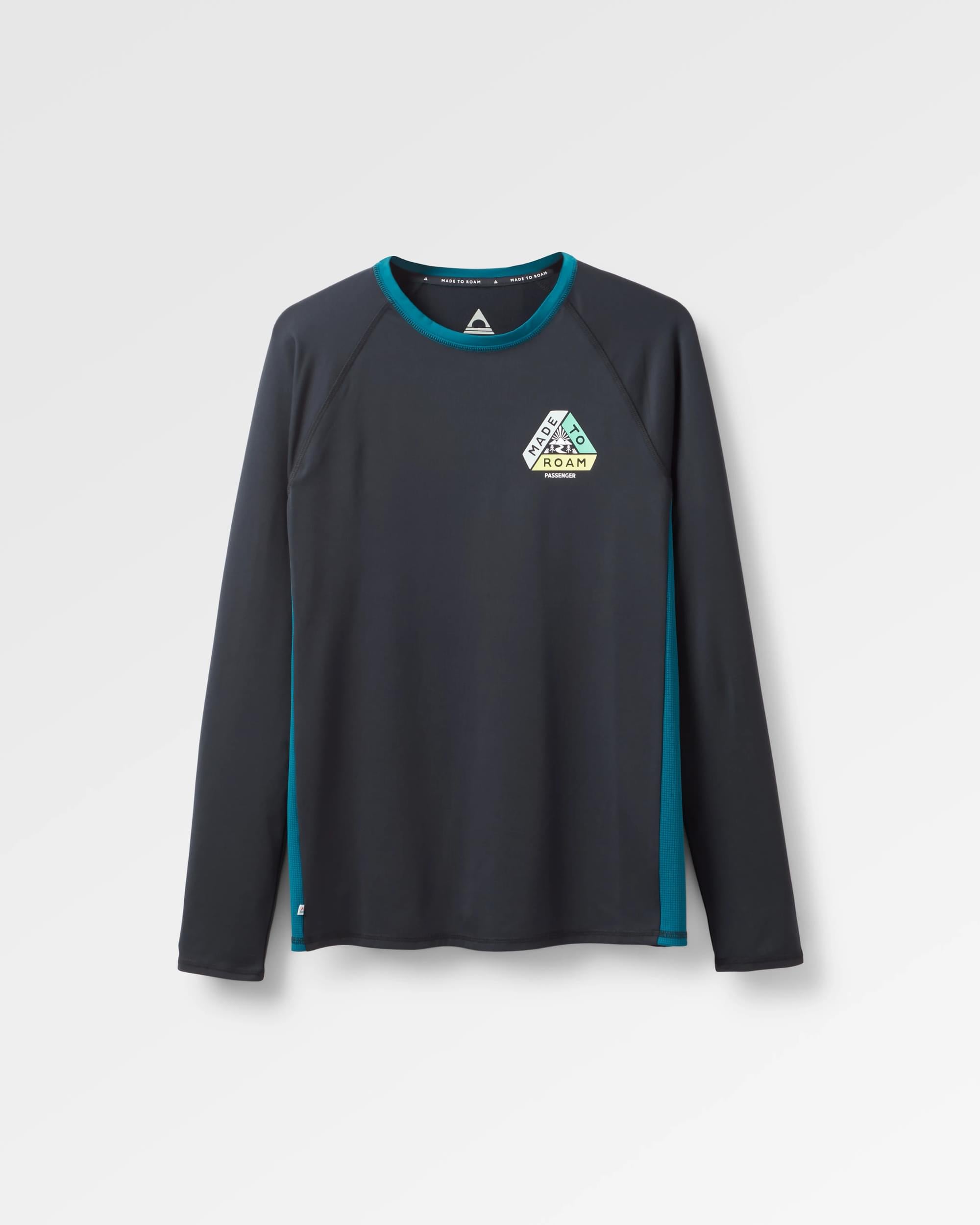 Lakeside Recycled Active T-Shirt - Black - Flatlay