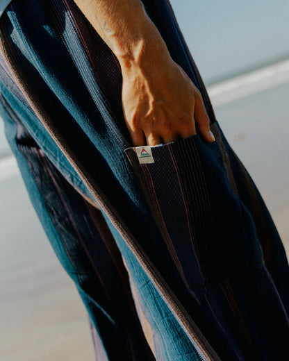 Someday Woven Trouser 2.0 - Dark Denim Multi Stripe - Lifestyle