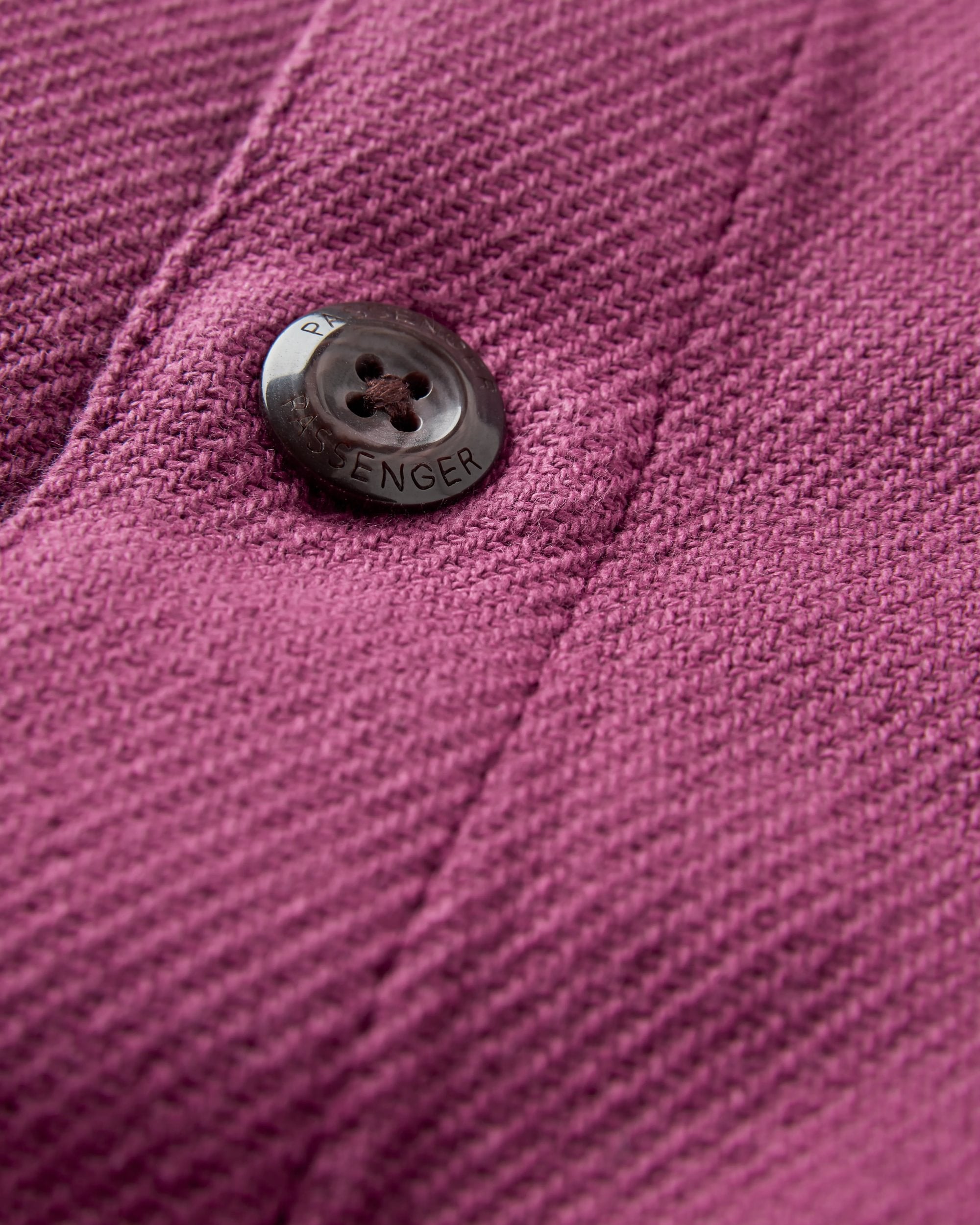 Island Twill Shirt - Warm Berry - Flatlay