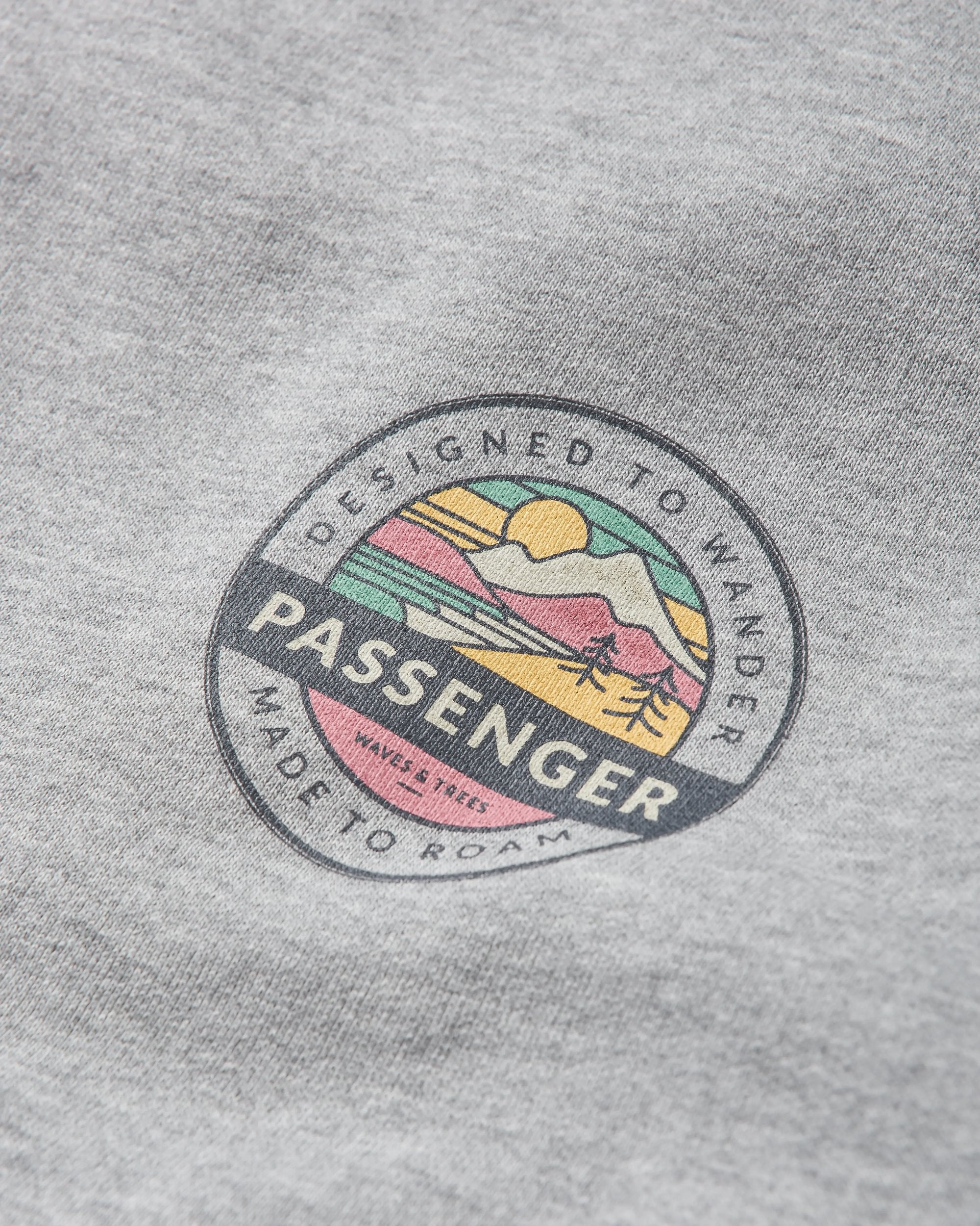 Odyssey Organic Cotton Sweatshirt - Mid Grey Marl - Flatlay