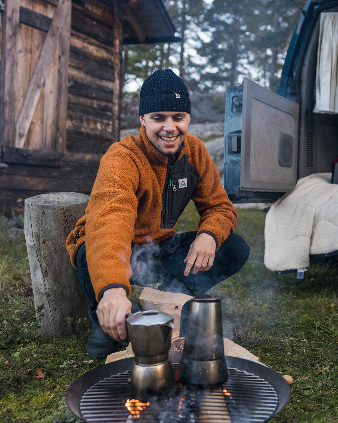 Offgrid 2.0 1/2 Zip Recycled Sherpa Fleece - Glazed Ginger