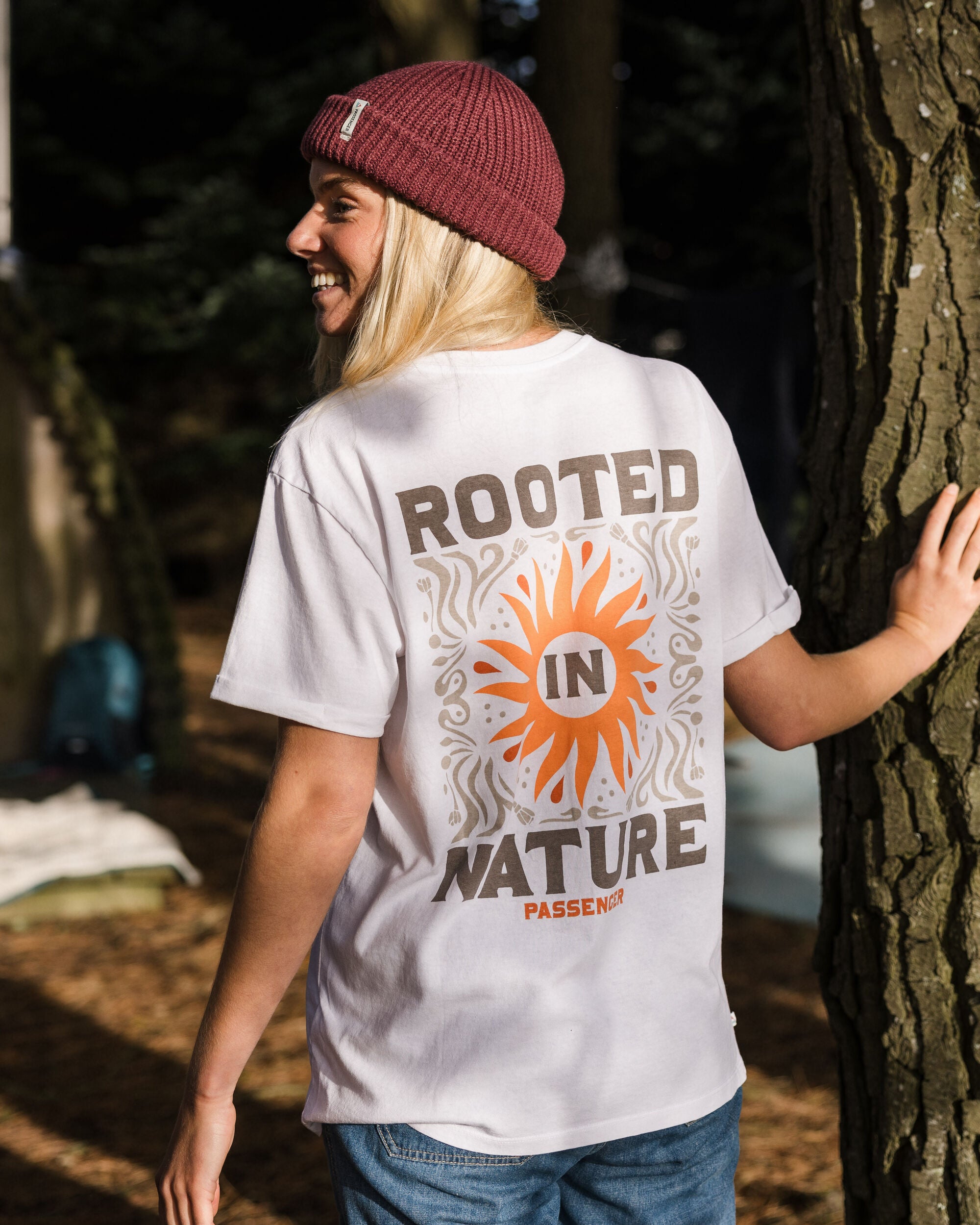 Rooted In Nature Recycled Cotton T-Shirt - White - Lifestyle - Female