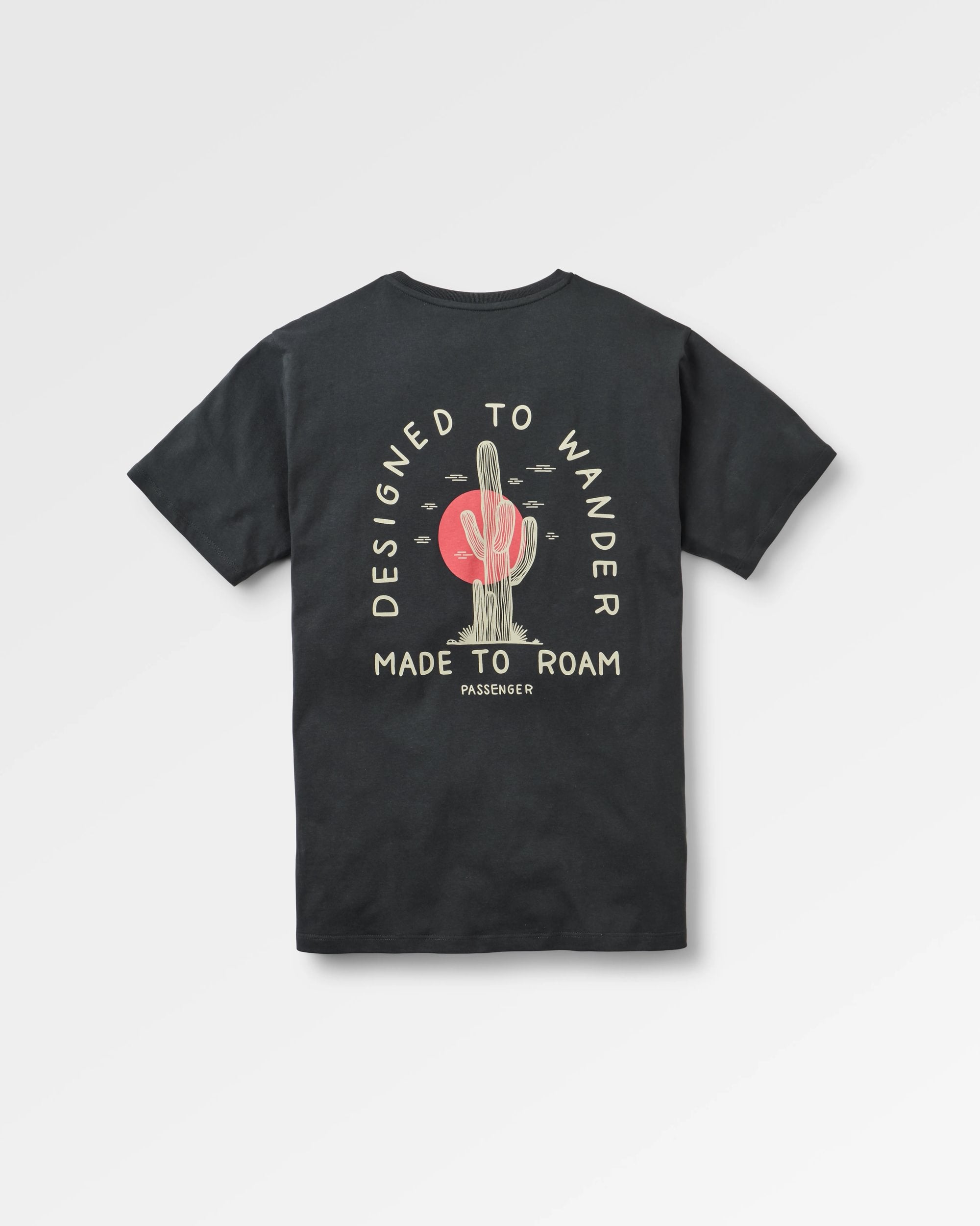 Explore T-shirt - Black - Flatlay