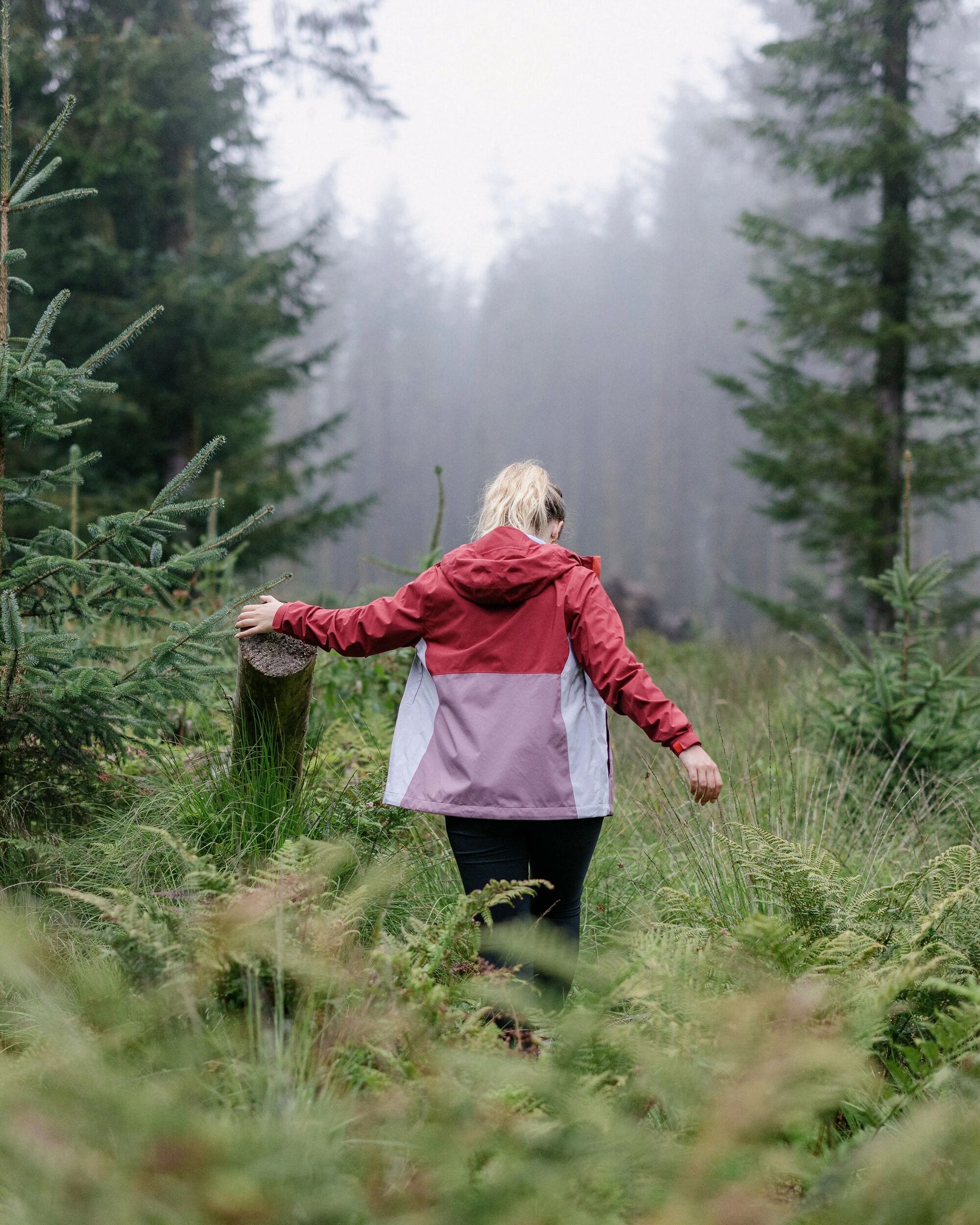 Rainstorm Recycled Waterproof Jacket - Forest Berry/Berry