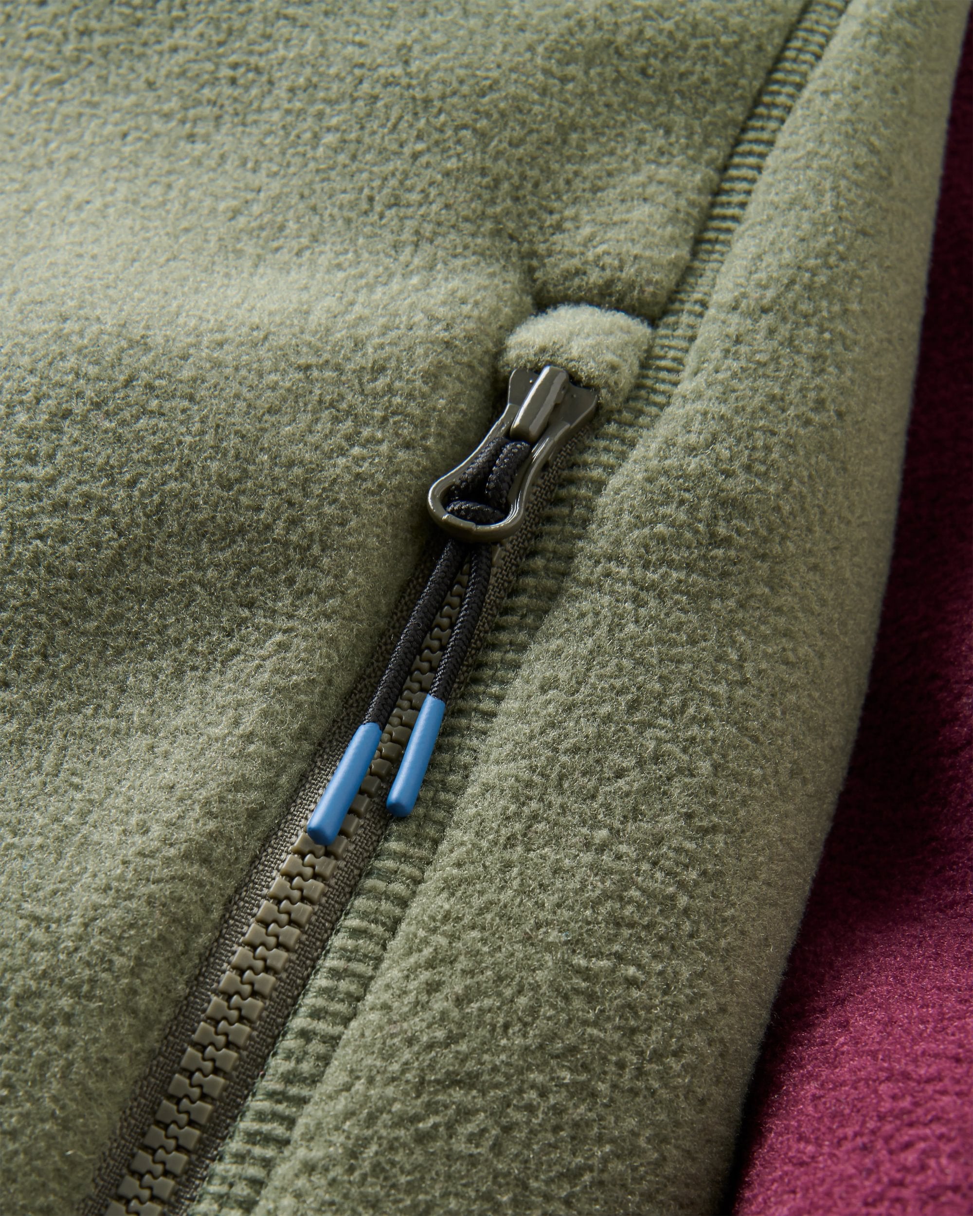 Sierrascape Women's Recycled Polartec® Fleece Hoodie - Fig/Dusty Olive  - Flatlay